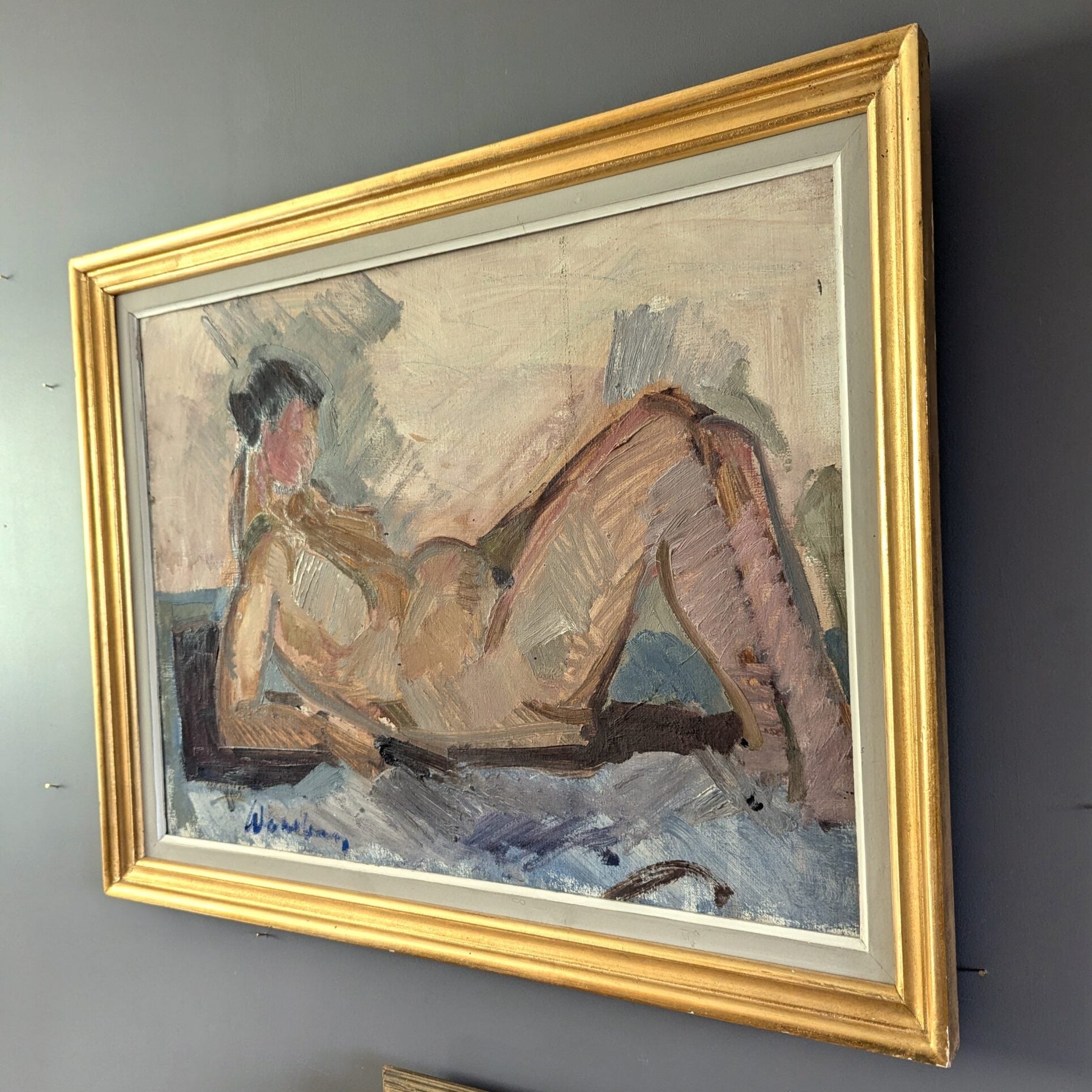 The Expectant Nude Oil Painting