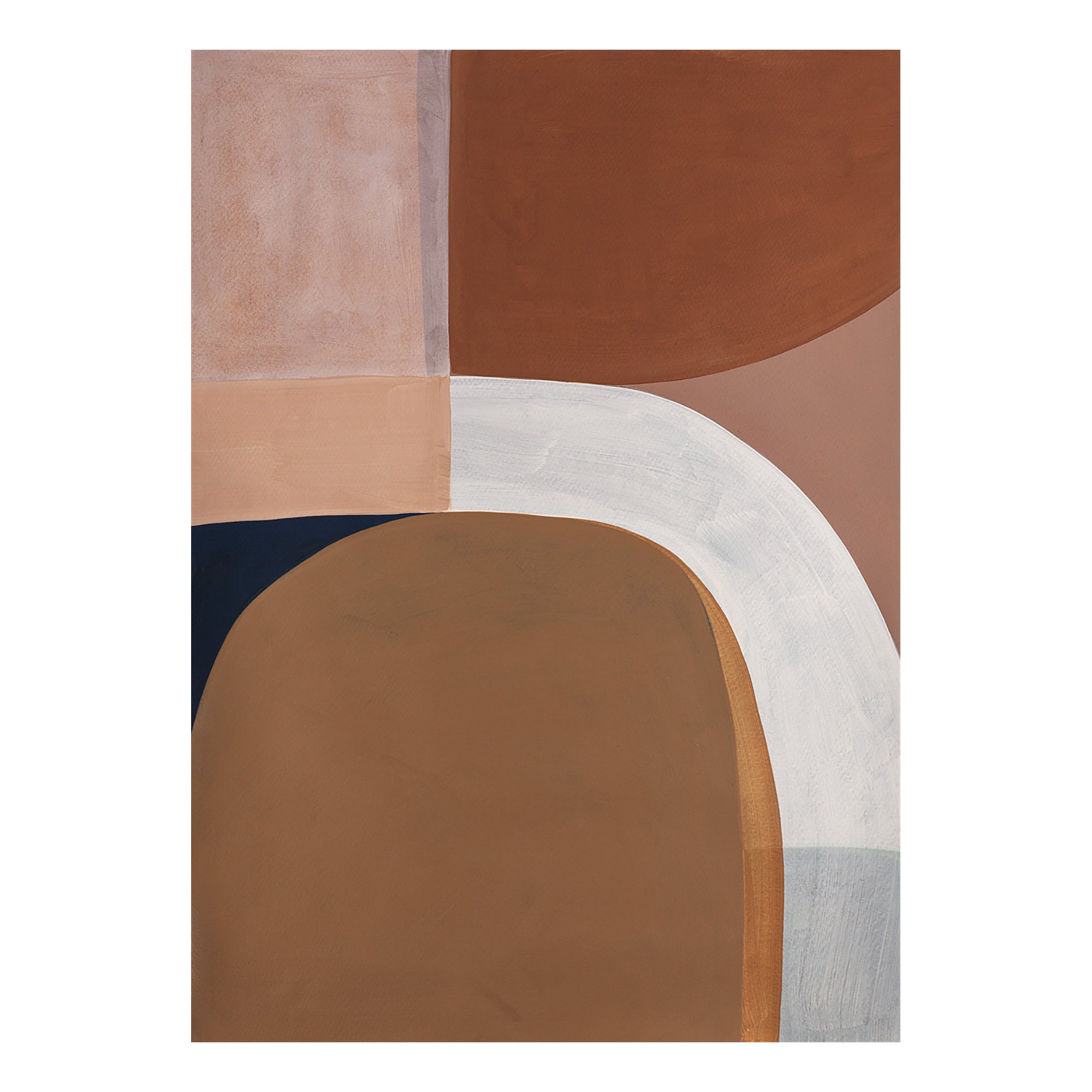 Painted Shapes 01 Print by Berit Mogensen Lopez