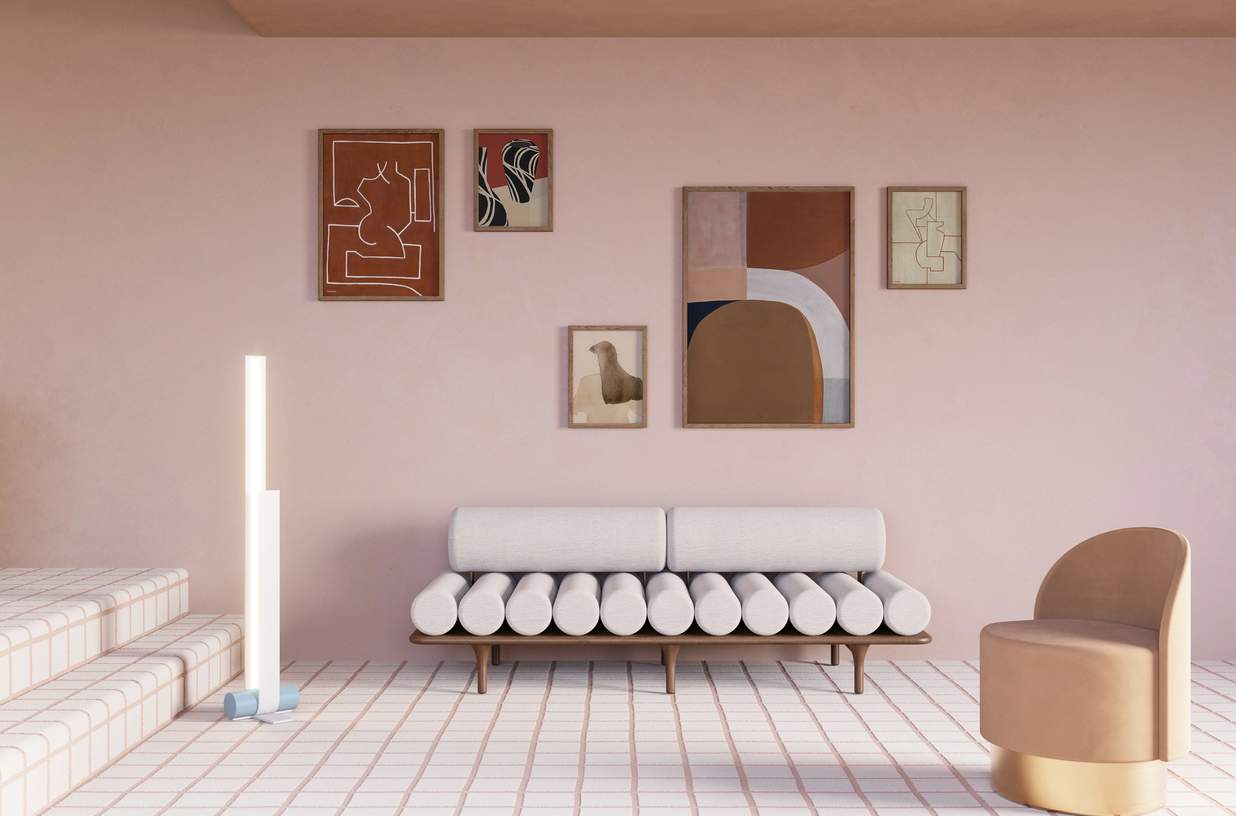 Painted Shapes 01 Print by Berit Mogensen Lopez