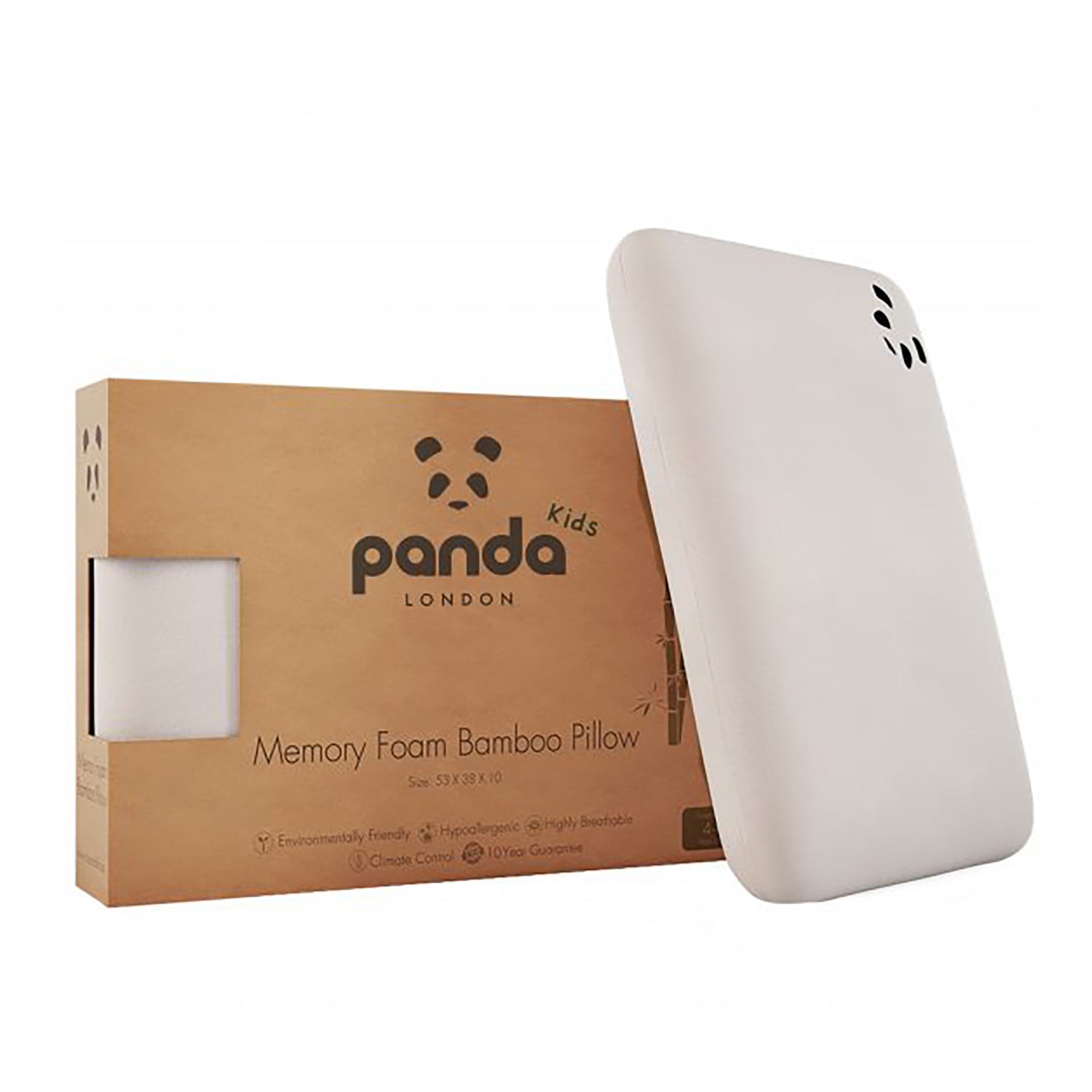 Panda Memory Foam Bamboo Baby Pillow