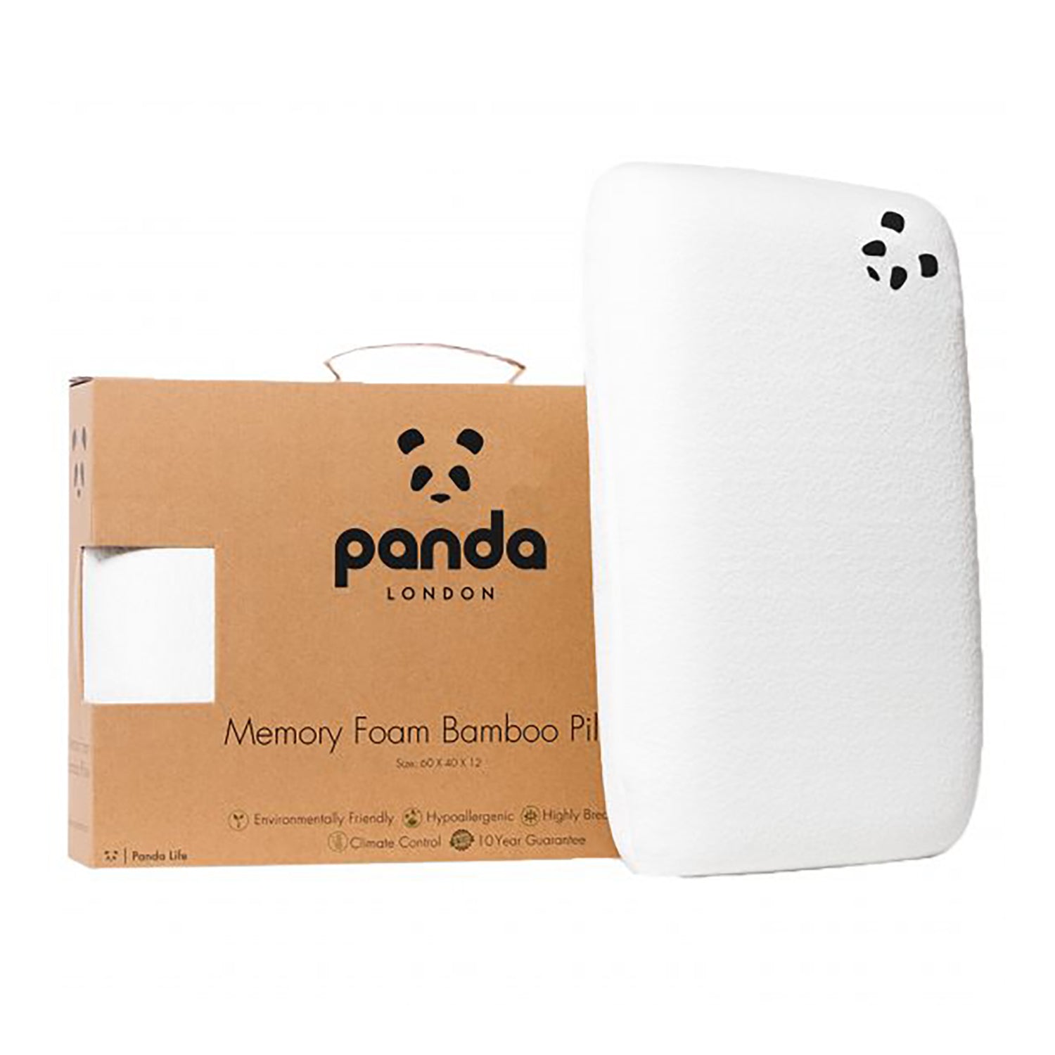 Panda Memory Foam Bamboo Pillow