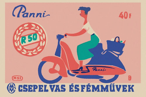 Panni Framed Matchbox Label Print