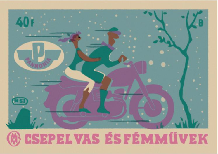 Panni Snow Framed Matchbox Label Print