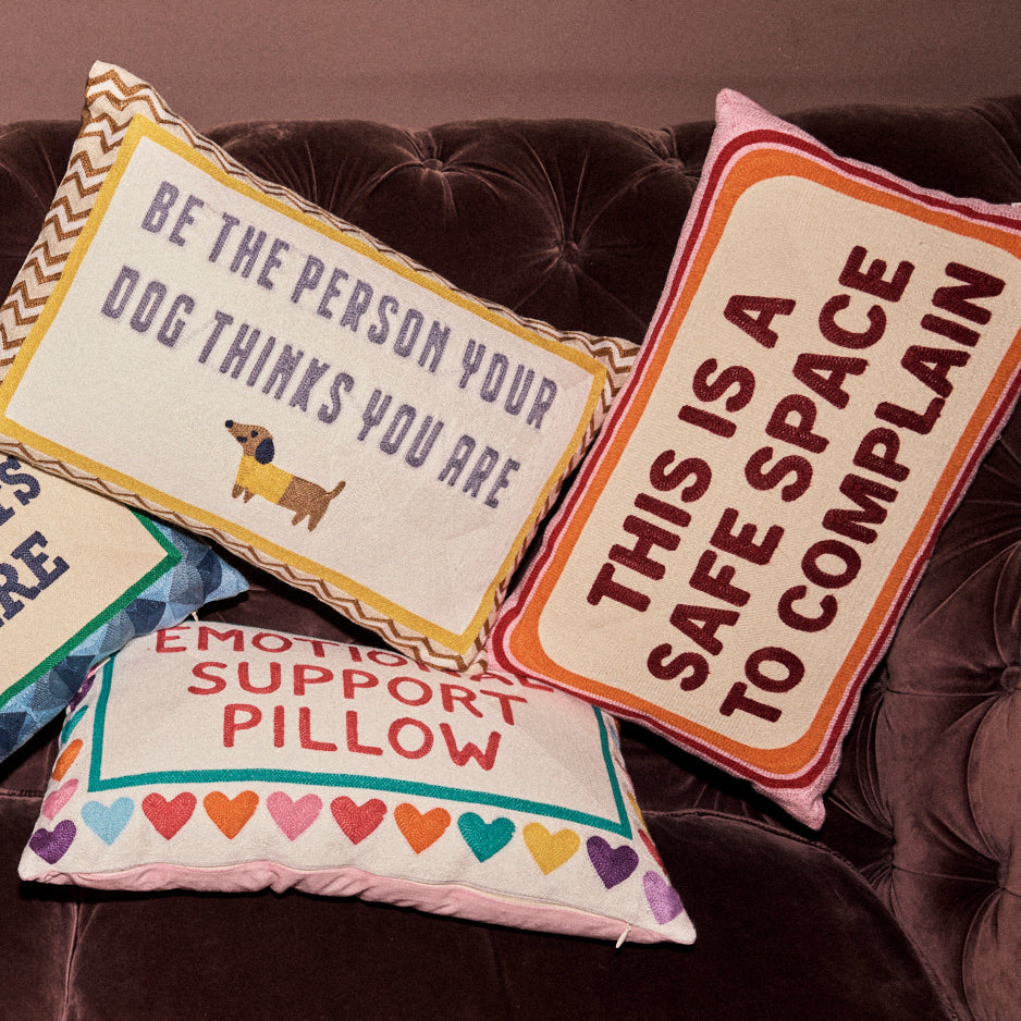 Funny Needlepoint Pillow – This Is a Safe Space To Complain