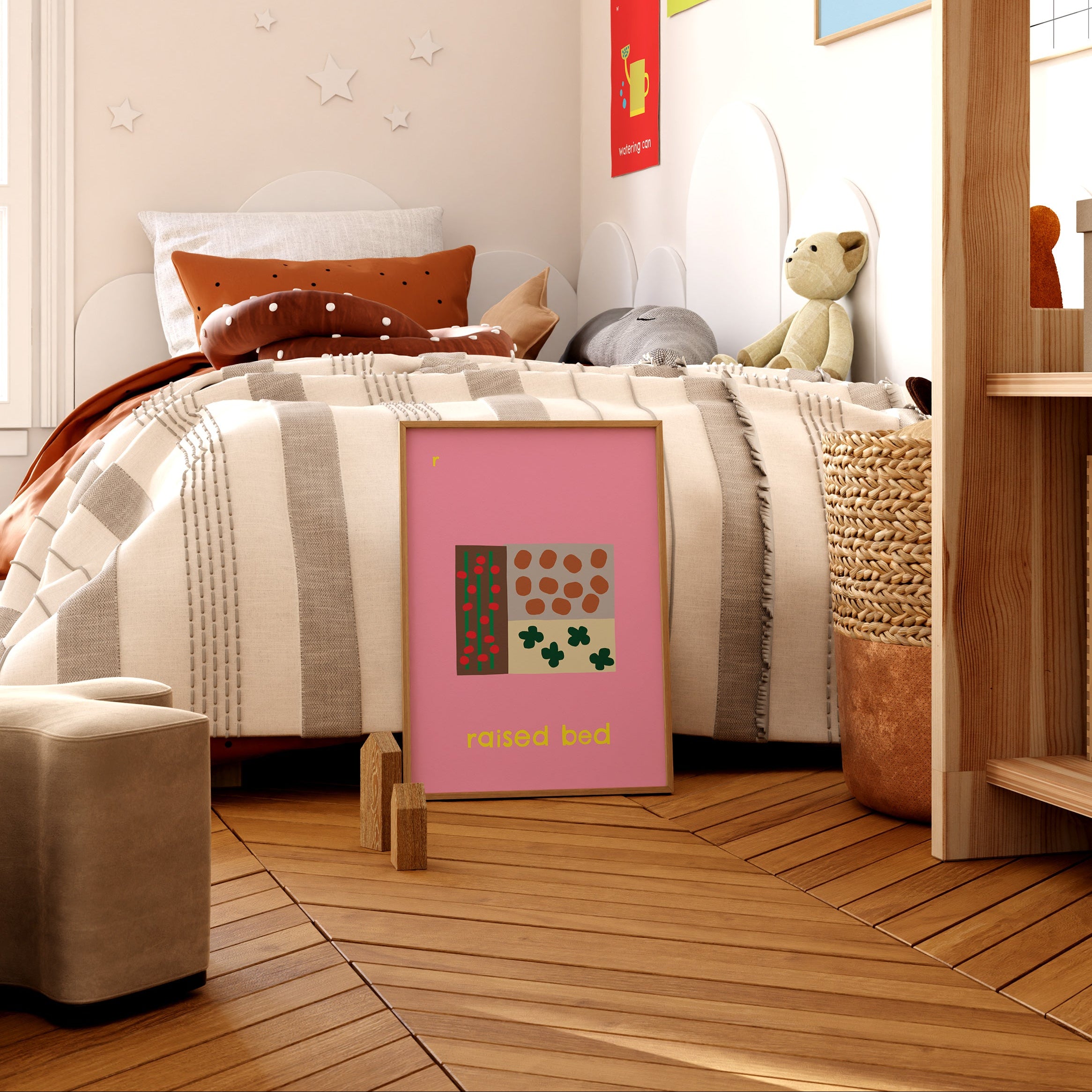 R for Raised Bed | Giclée Fine Art Print