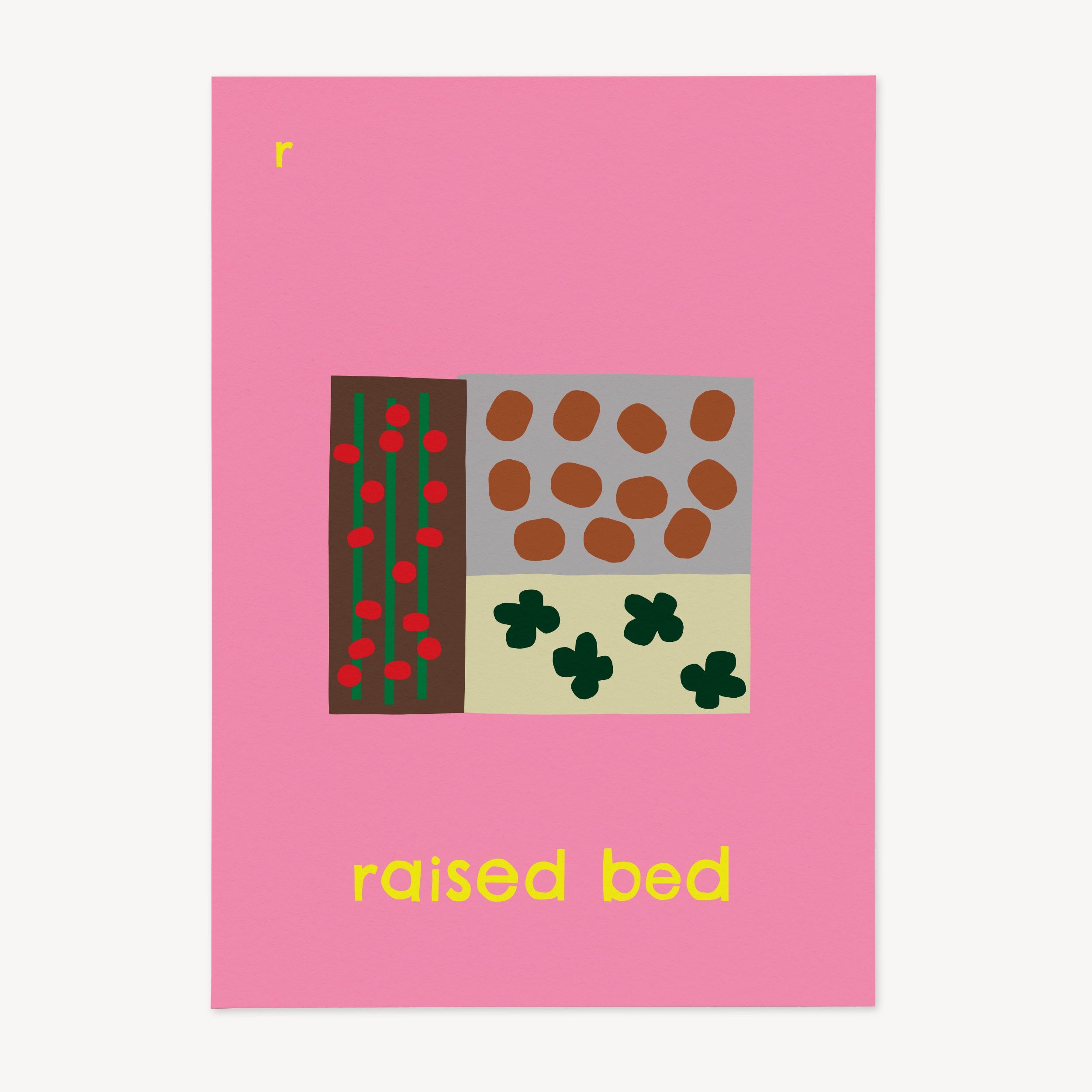 R for Raised Bed | Giclée Fine Art Print