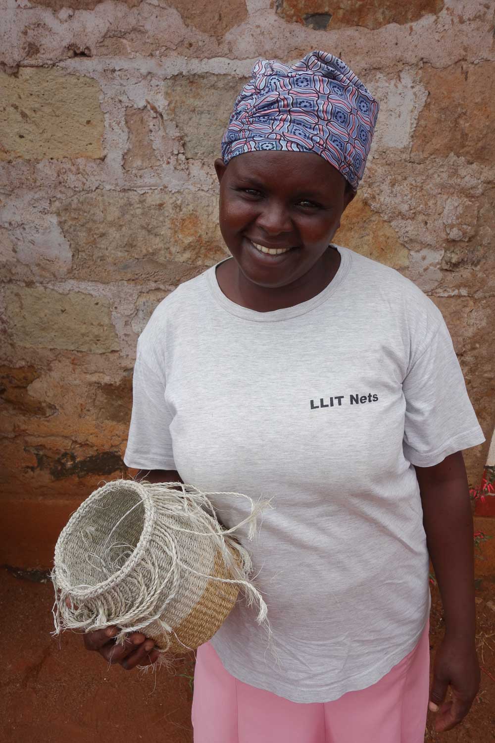 Mbili Two Tone Woven Storage Basket