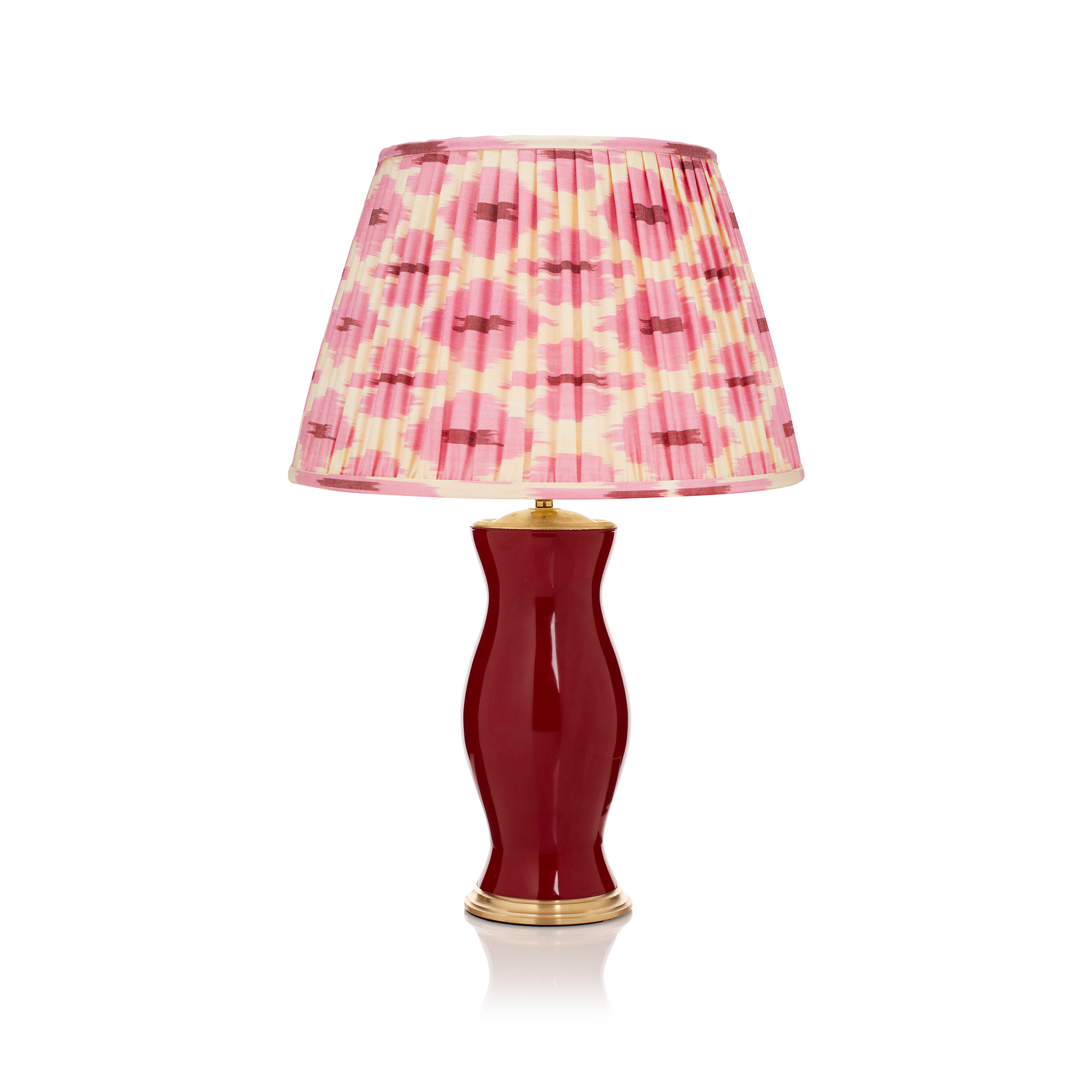 PINK AND CREAM IKAT LAMPSHADE LAMPSHADE