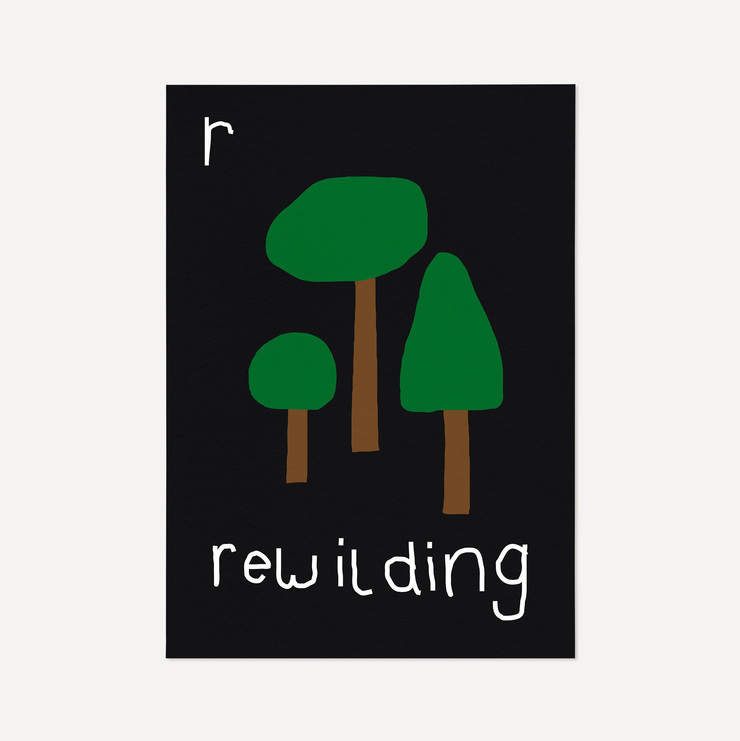 R for Rewilding Print | Giclée Fine Art Print