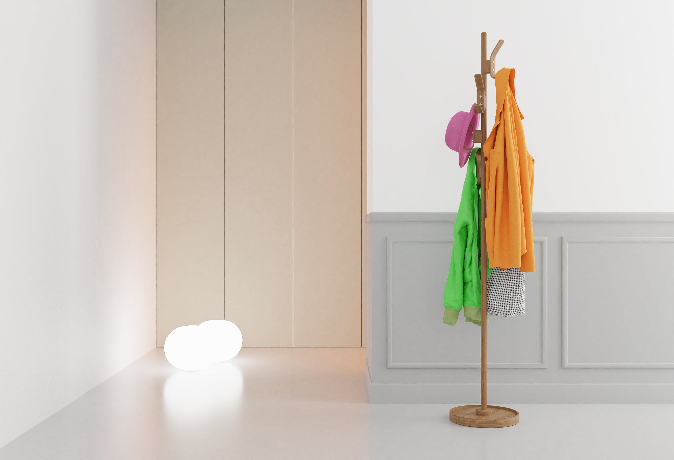 Right Hook Coat Stand - Oak