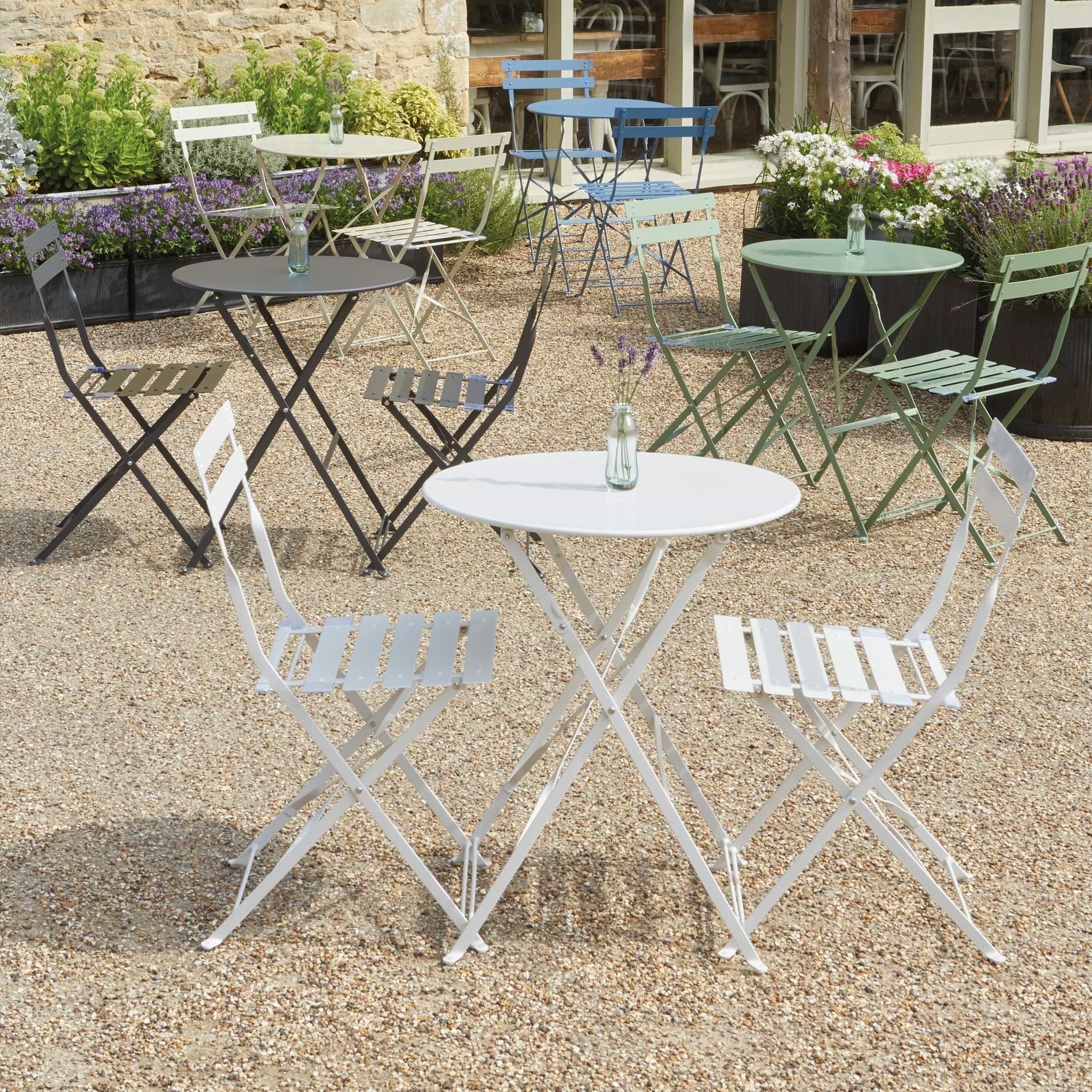 Rive Droite Bistro Table & Chairs Set | Small | Cove Blue