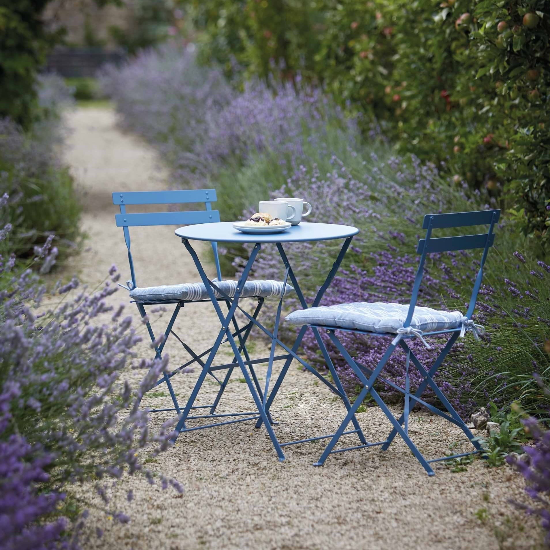 Rive Droite Bistro Table & Chairs Set | Small | Cove Blue