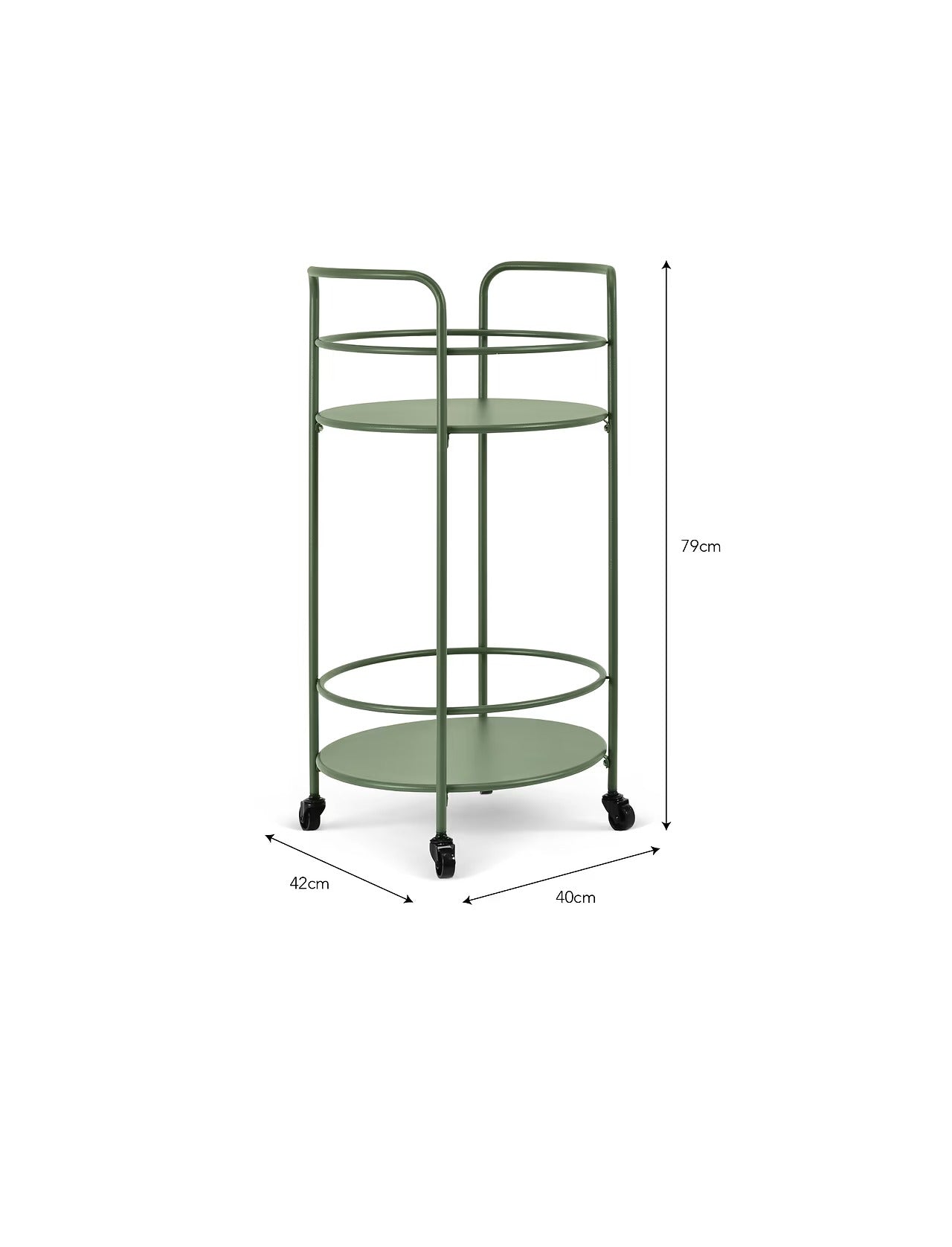 Rive Droite Drinks Trolley | Thistle Green