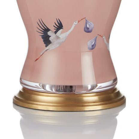STORKED FOR YOU IN BLUSH PINK LAMP BASE