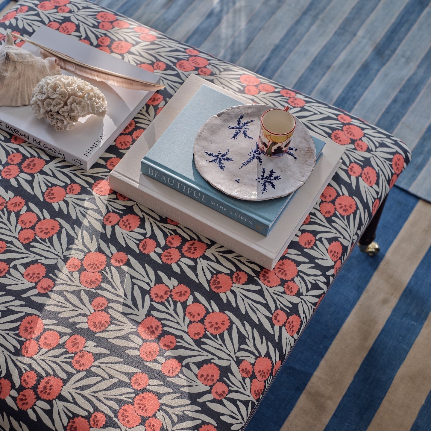 Sea Campion Fabric | Navy