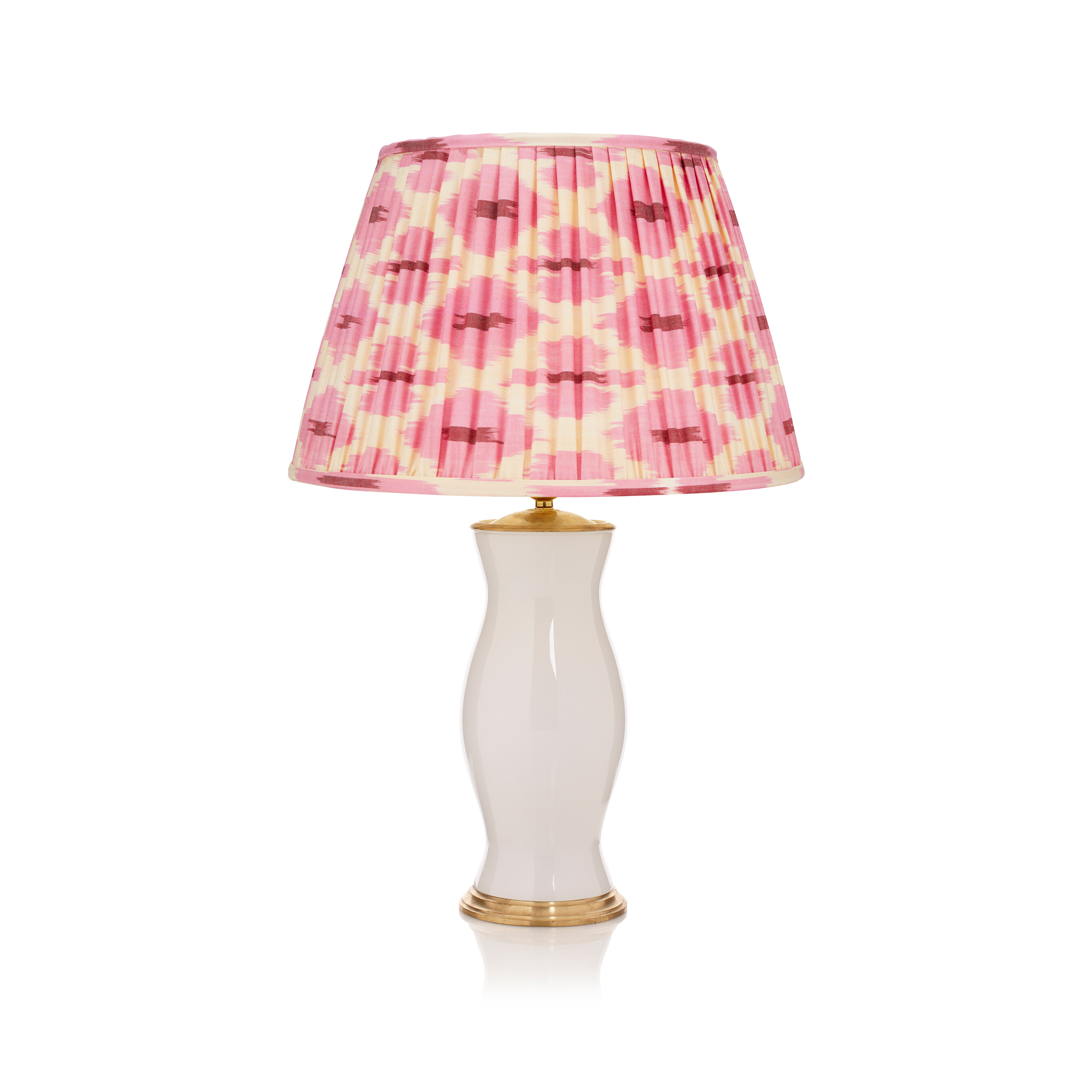 PINK AND CREAM IKAT LAMPSHADE LAMPSHADE