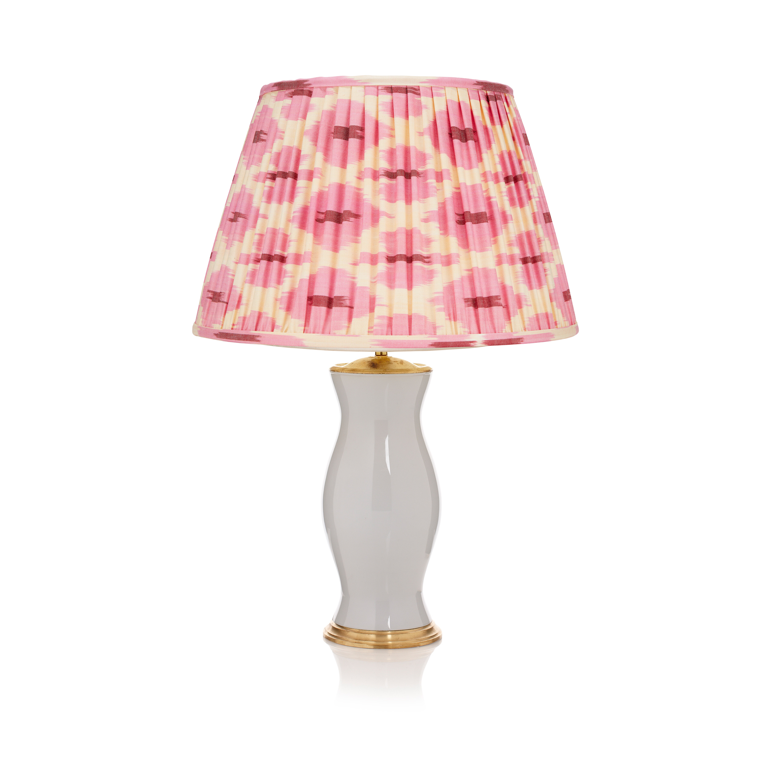 PINK AND CREAM IKAT LAMPSHADE LAMPSHADE