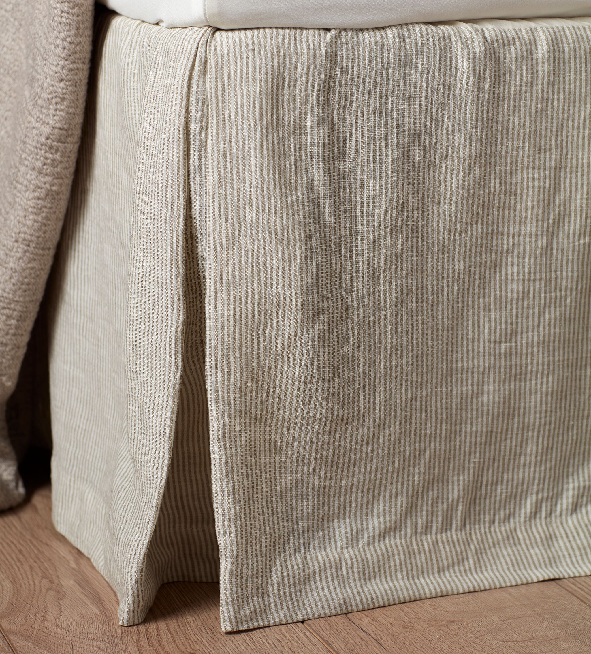 Sid Stripe Linen Valance | Natural