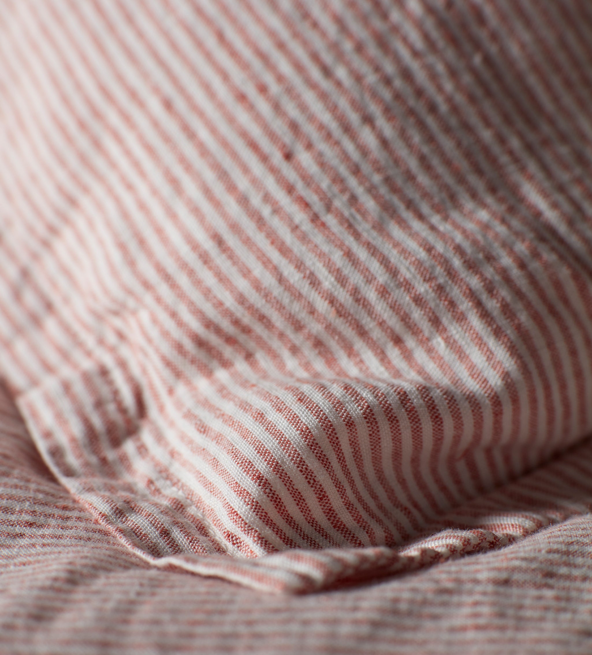 Sid Stripe 100% Linen Pillowcase | Spice
