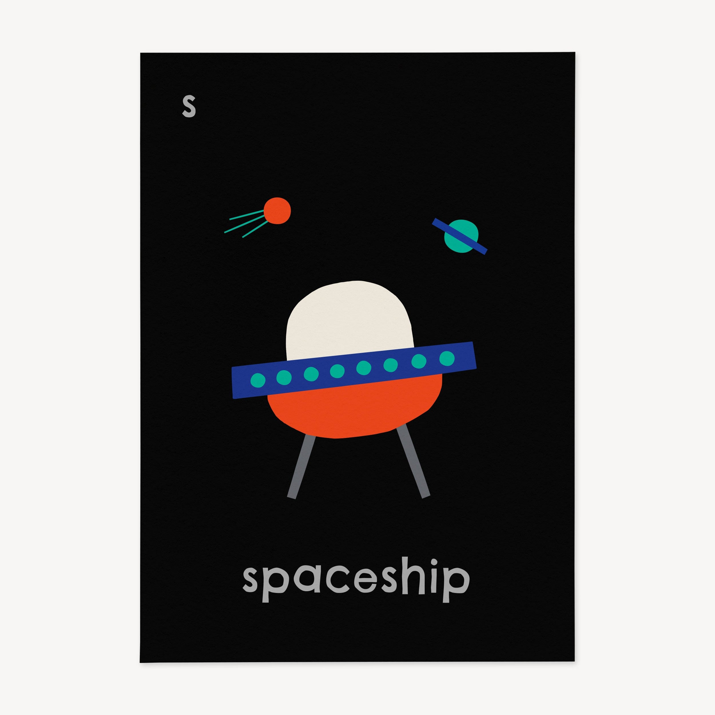 S for Spaceship | Giclée Fine Art Print