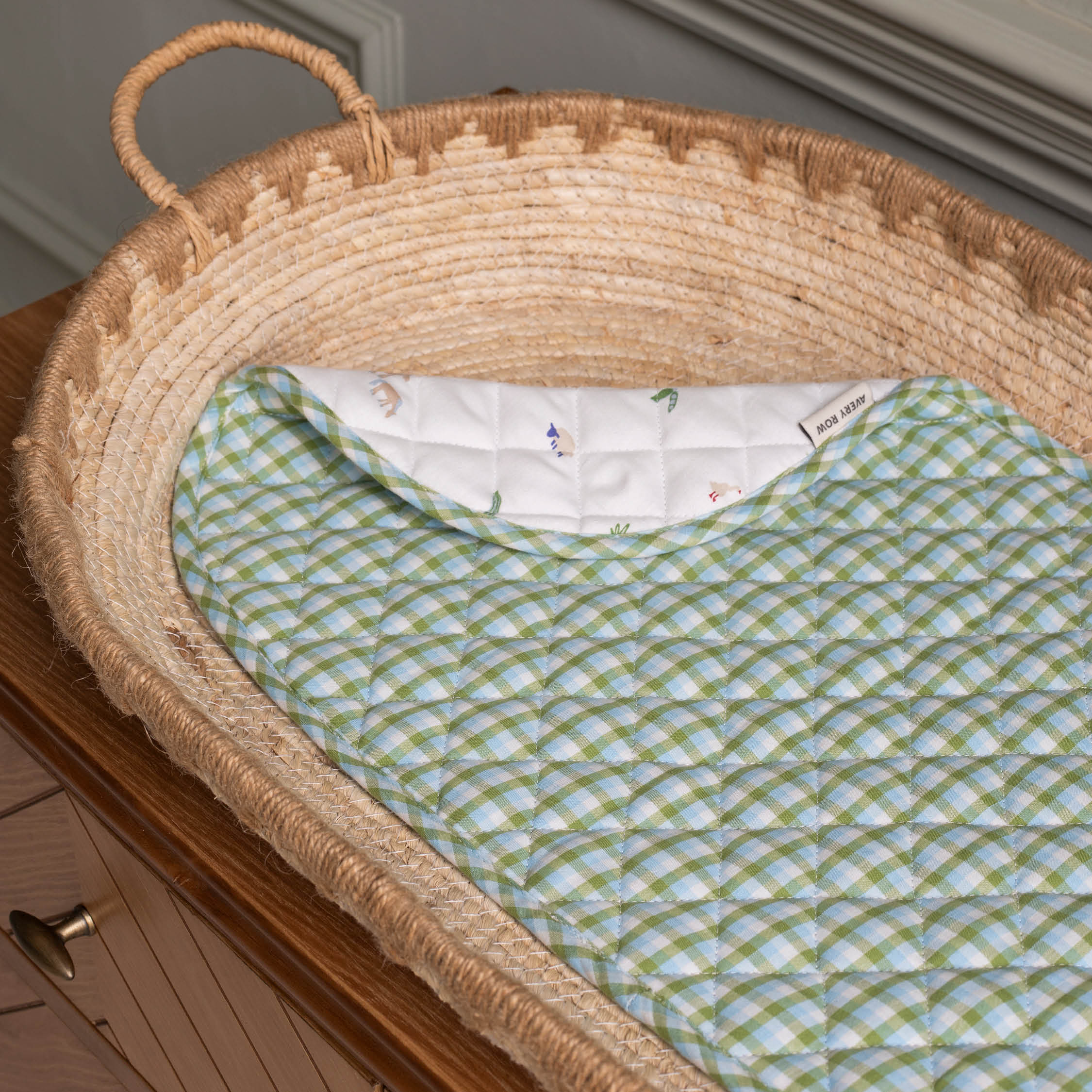 Changing Basket Cotton Liner - Little Farm
