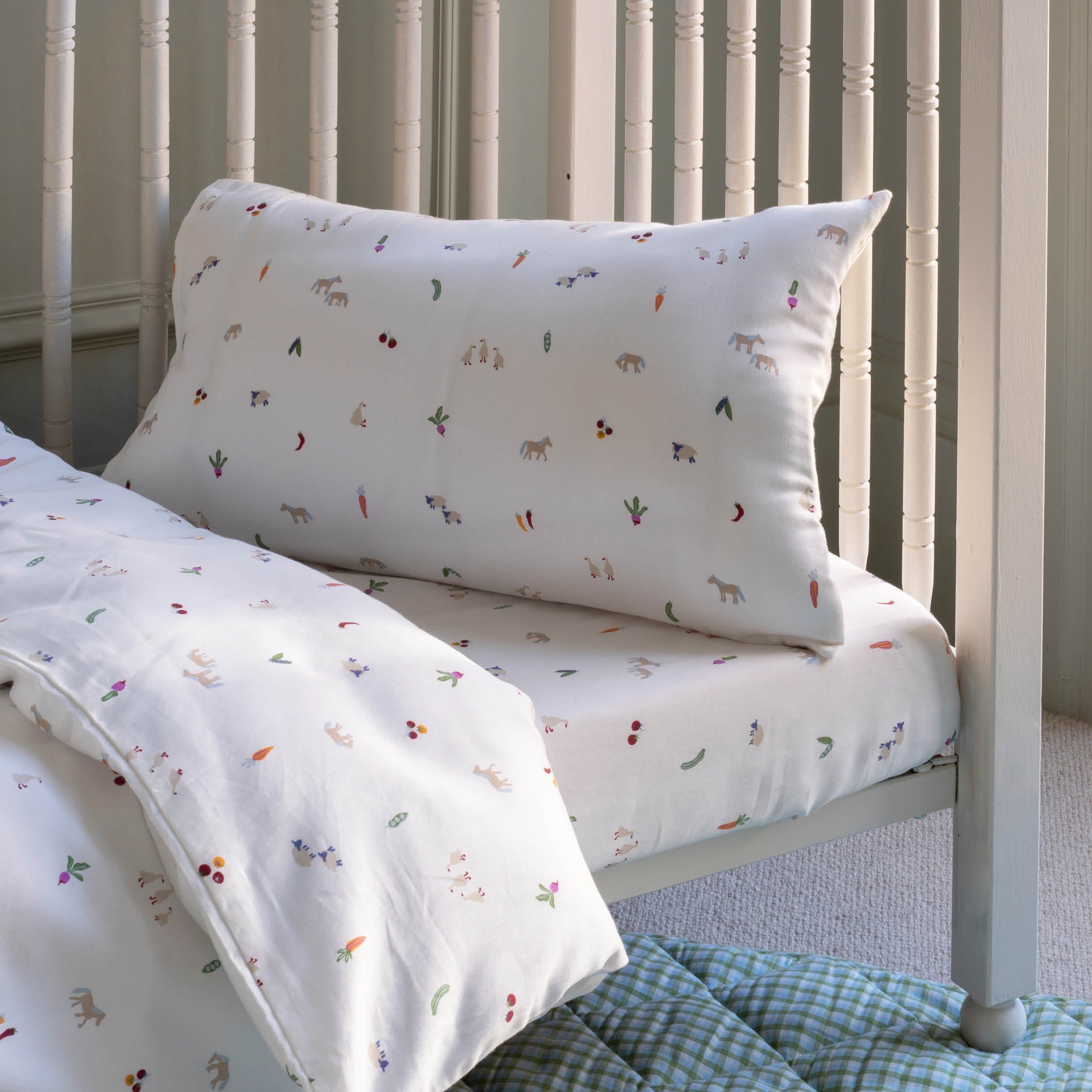 Organic Cotton Cotbed Bedding Set - Little Farm