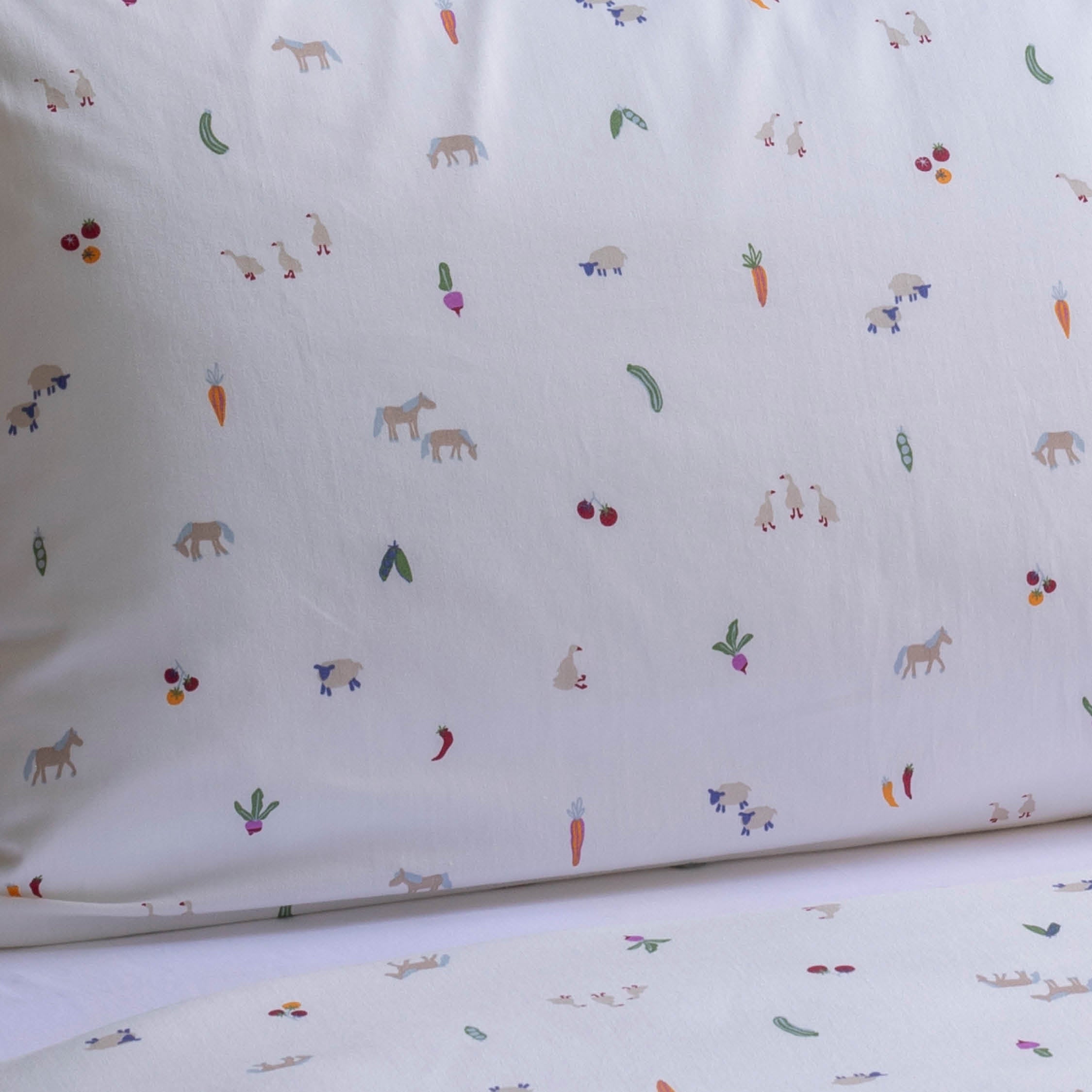 Organic Cotton Single Bedding Set - Little Farm