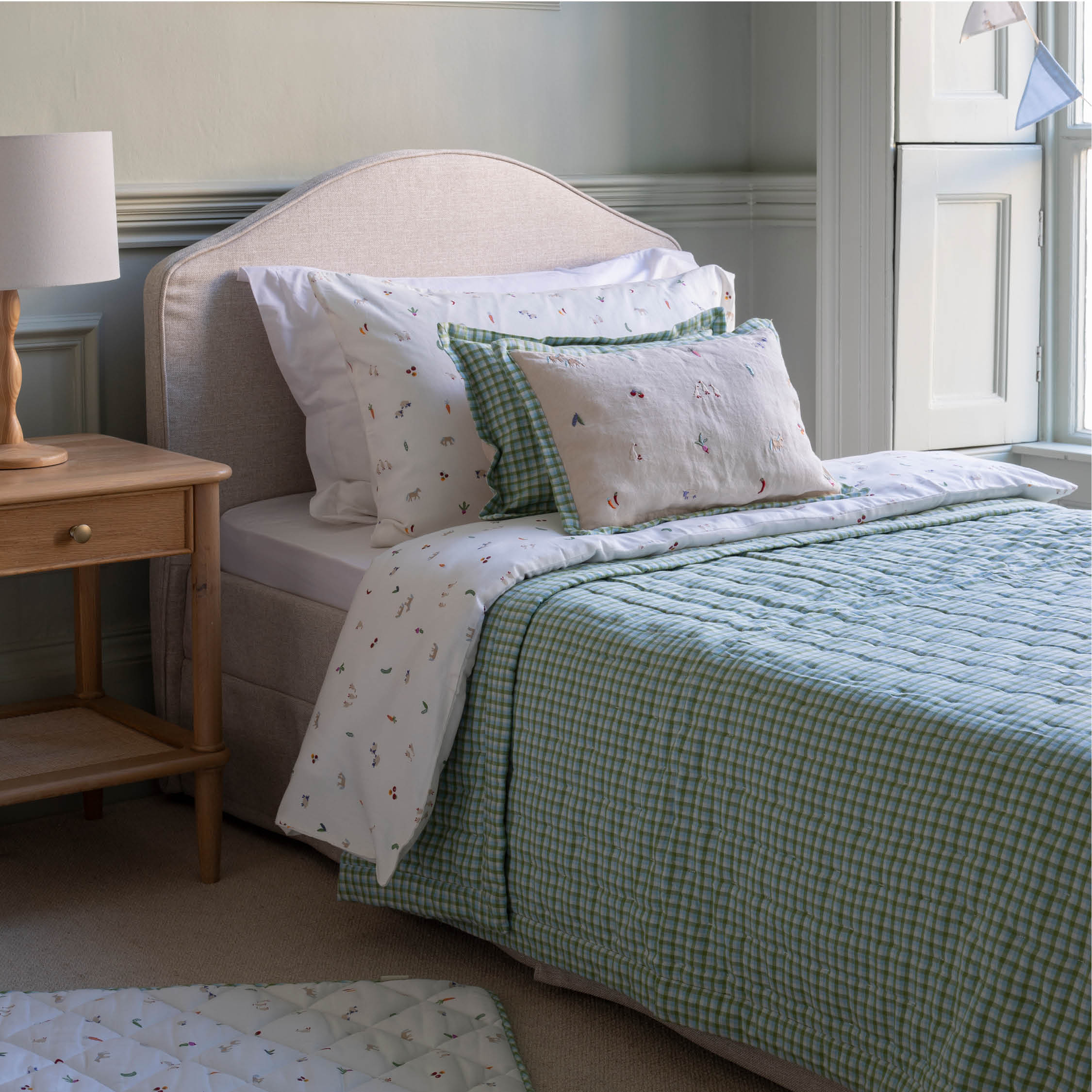 Organic Cotton Single Bedding Set - Little Farm