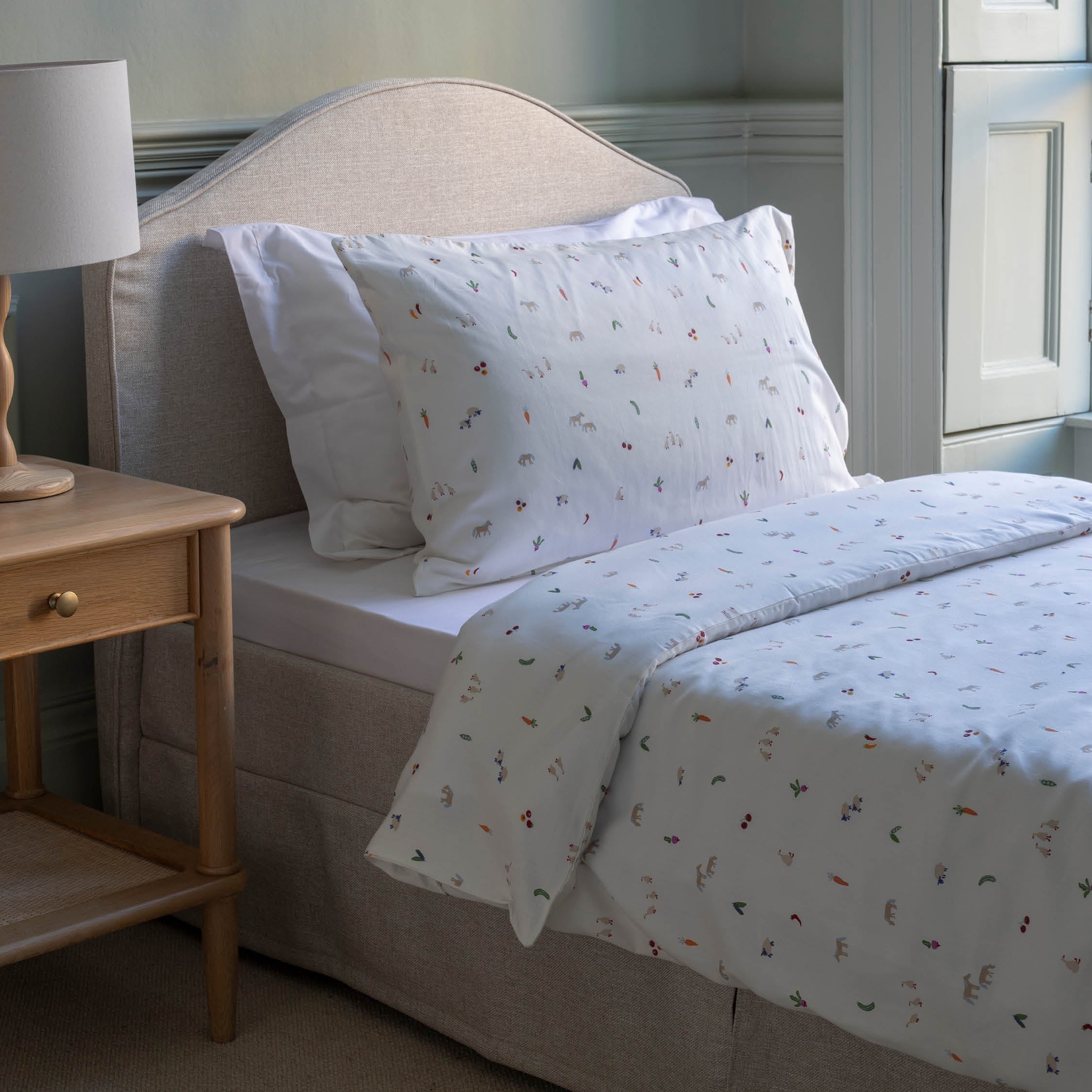 Organic Cotton Single Bedding Set - Little Farm
