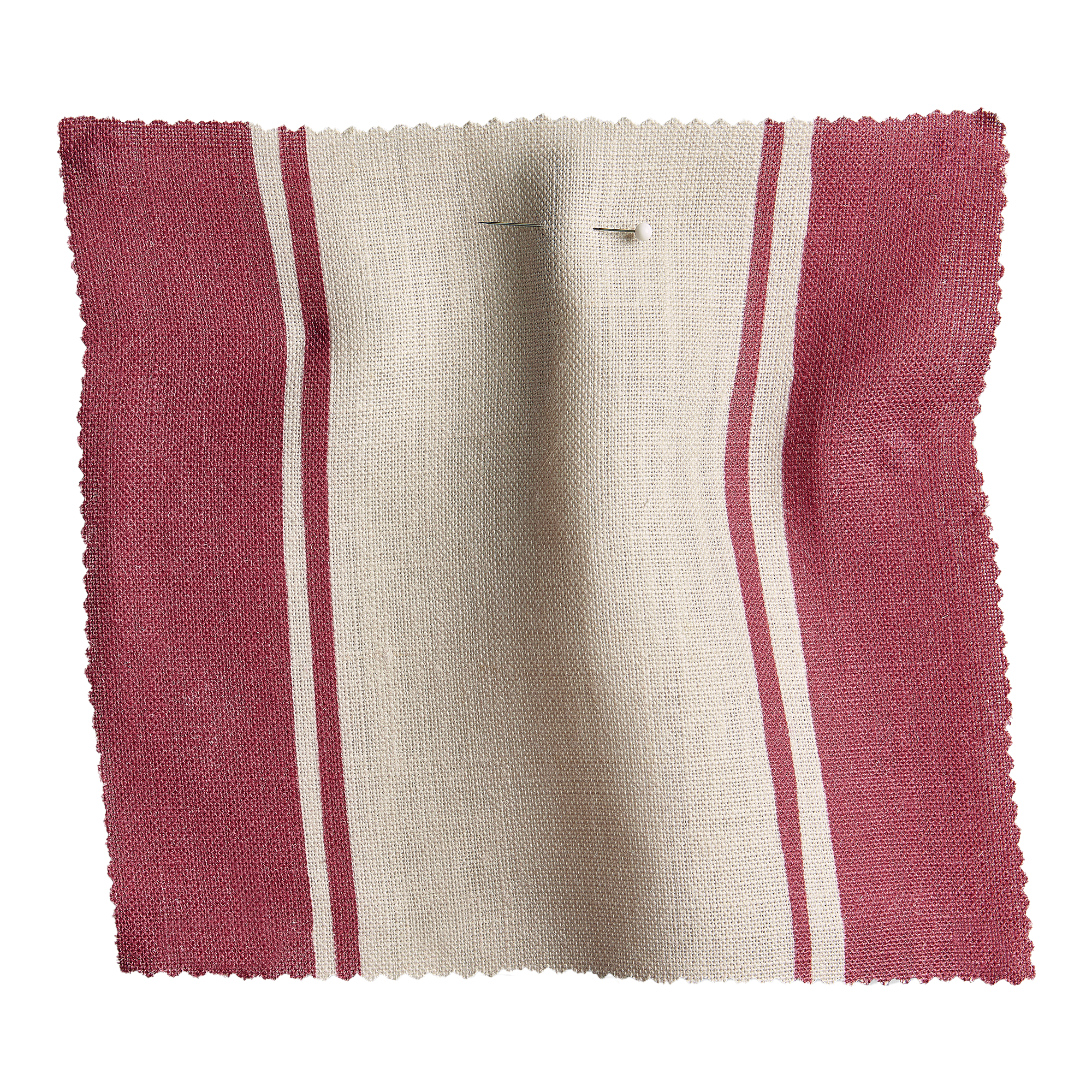 Statement Stripe Fabric | Cardinal