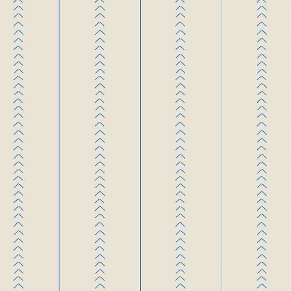Sail Stitch Stripe Fabric - Ocean