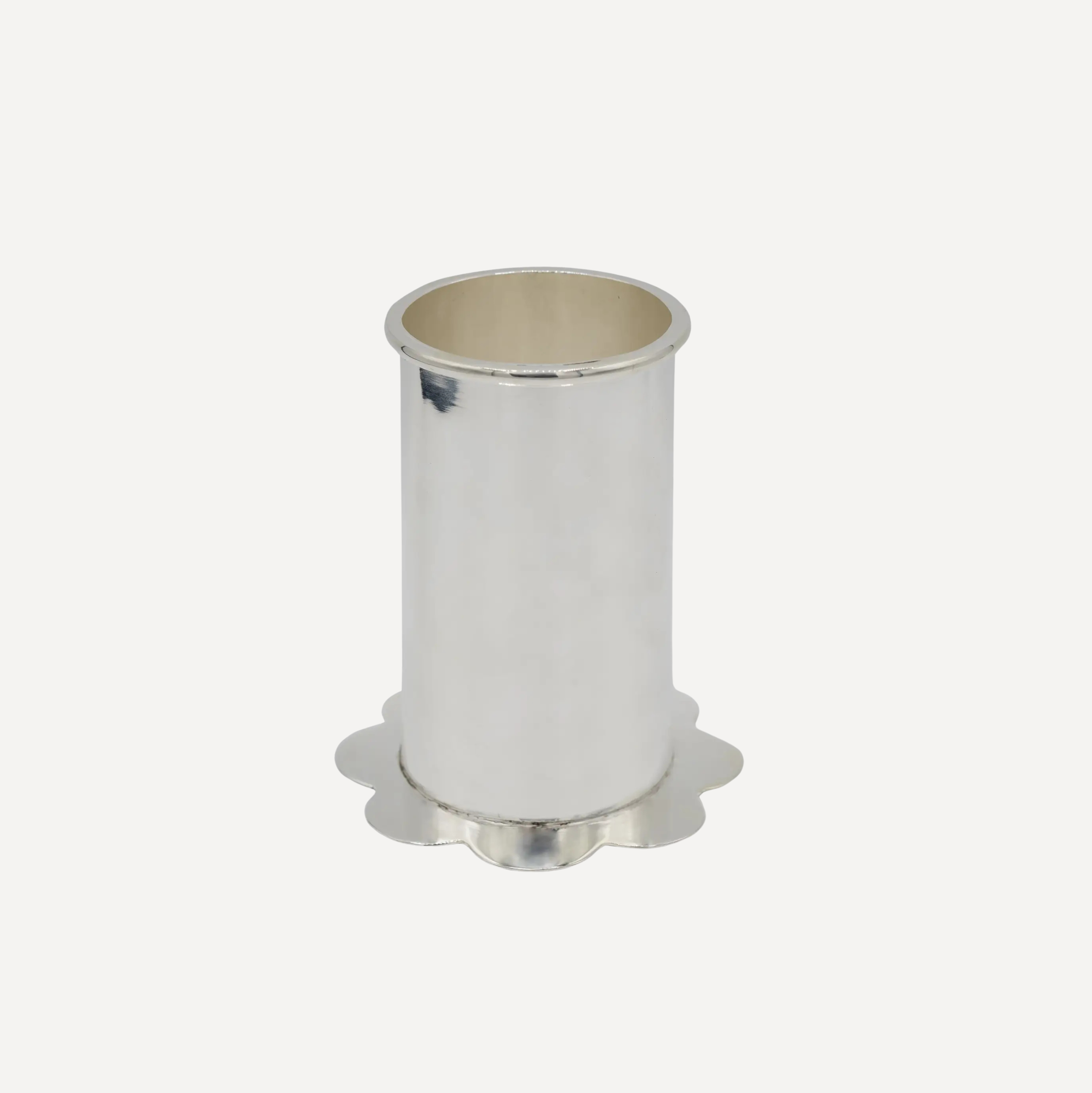 Scallop Silver Plate Bud Vase