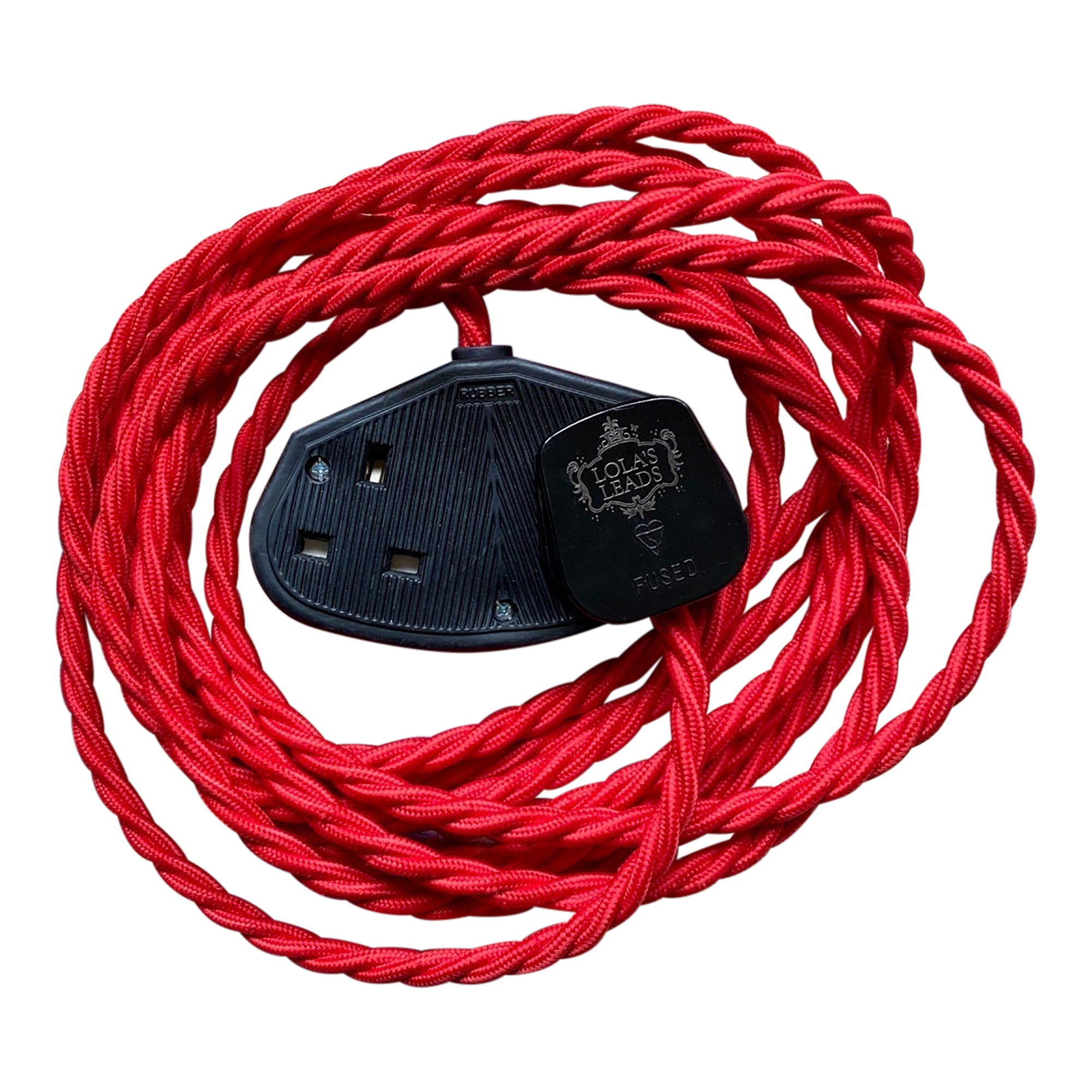 Scarlet - Lola's Leads Fabric Extension Cable
