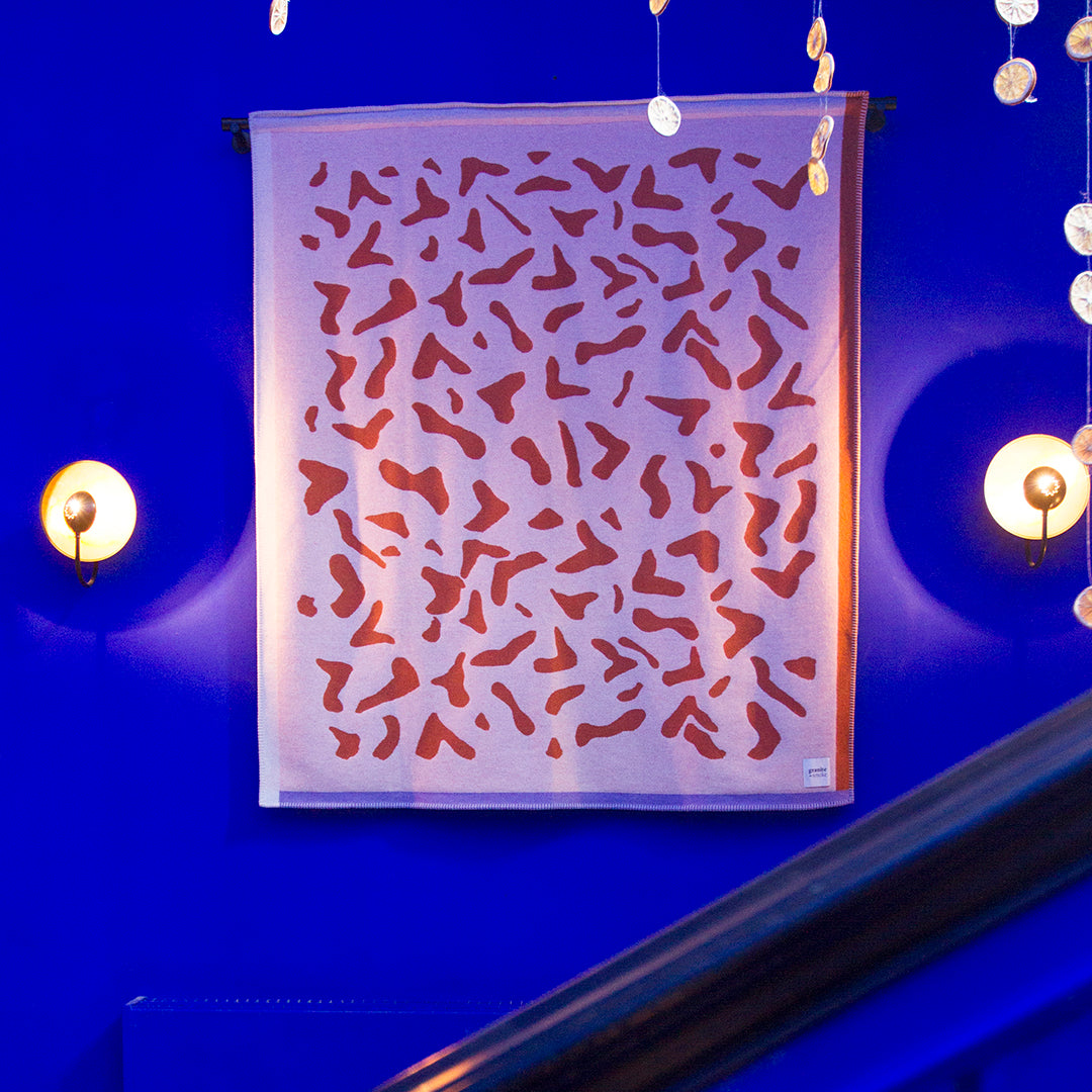 Scatter _ orange + pink _ wall hanging