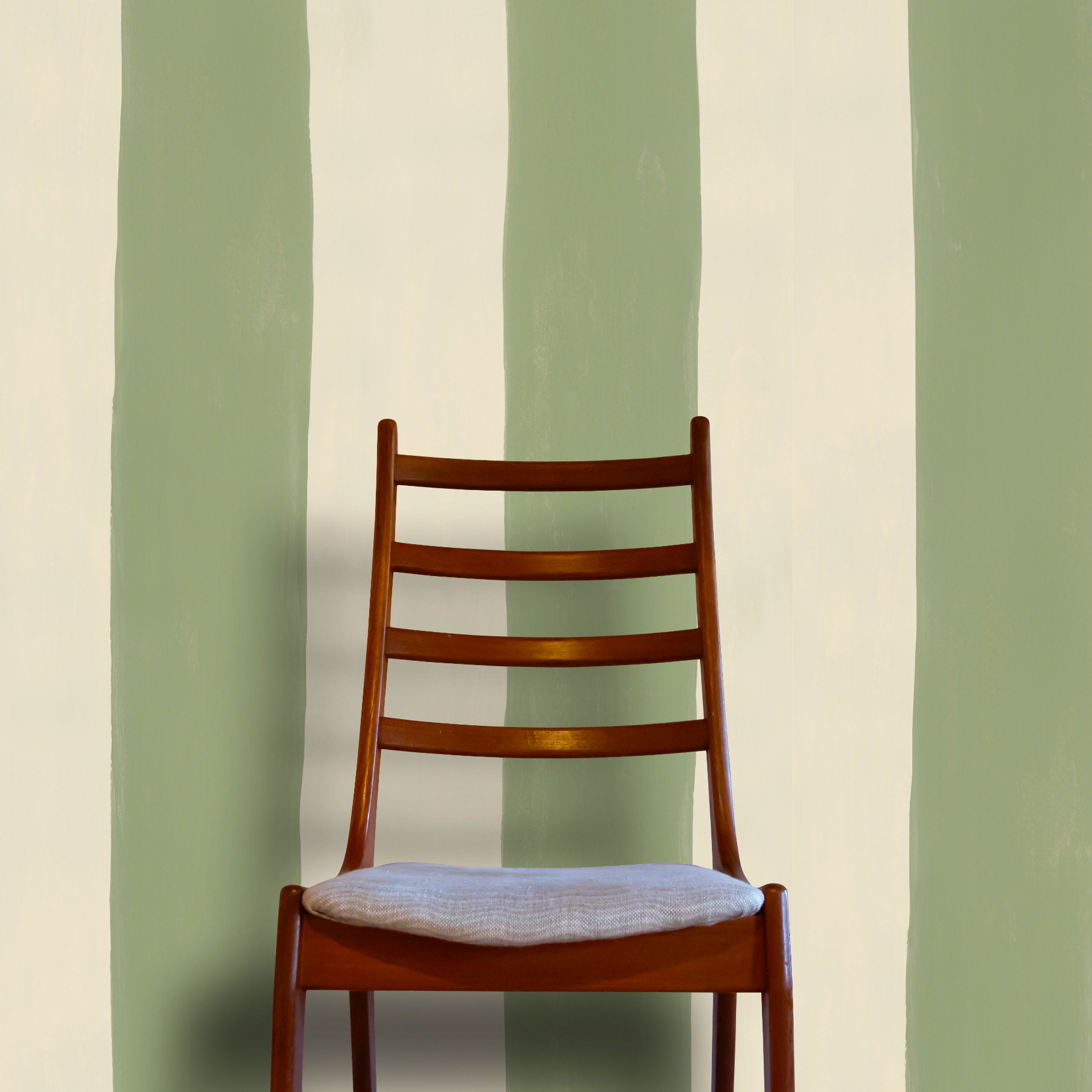 Jumbo Stripe Wallpaper | Matcha