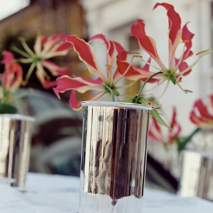Scallop Silver Plate Bud Vase