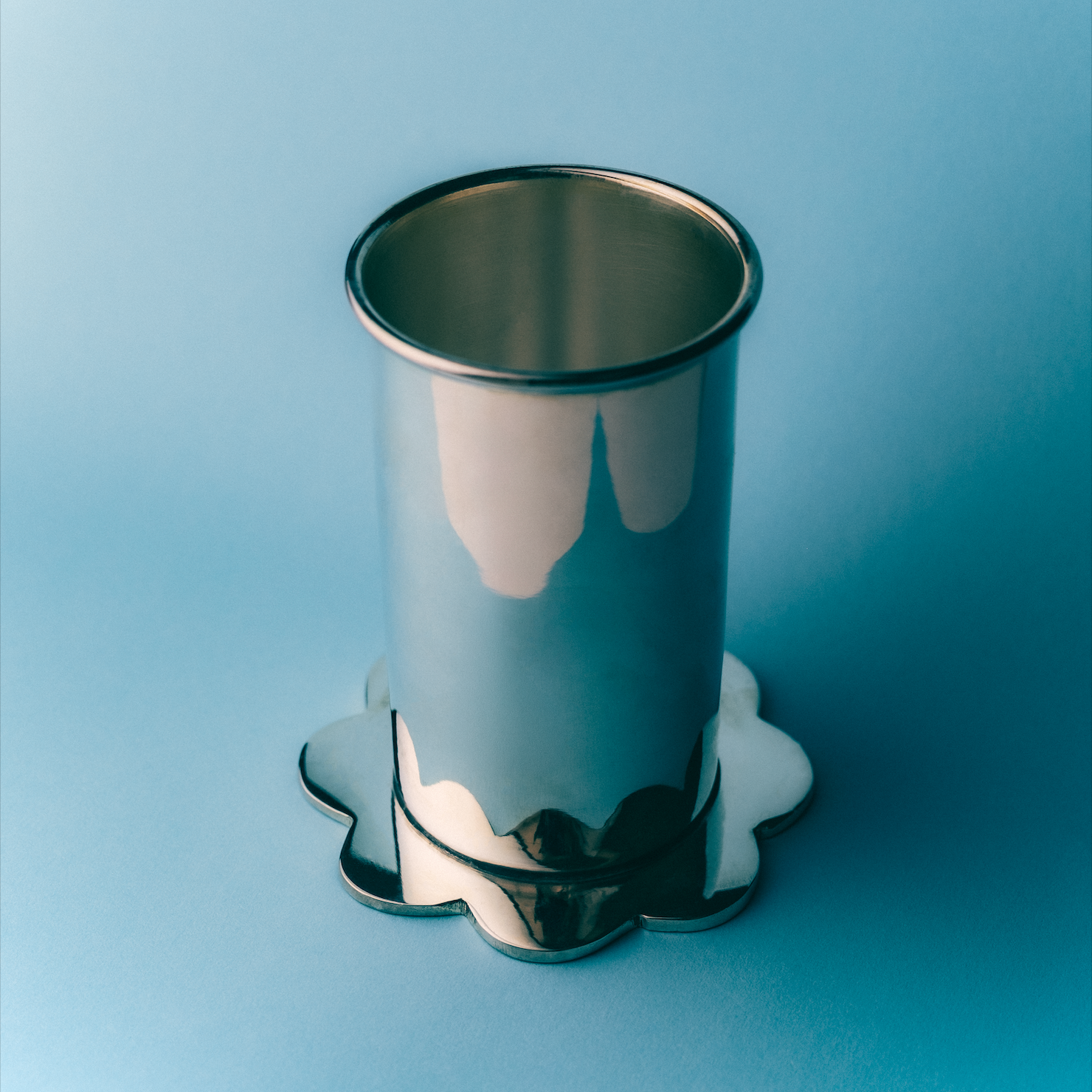 Scallop Silver Plate Bud Vase