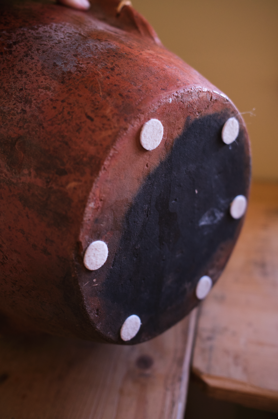 Swedish floor Vase with bindings
