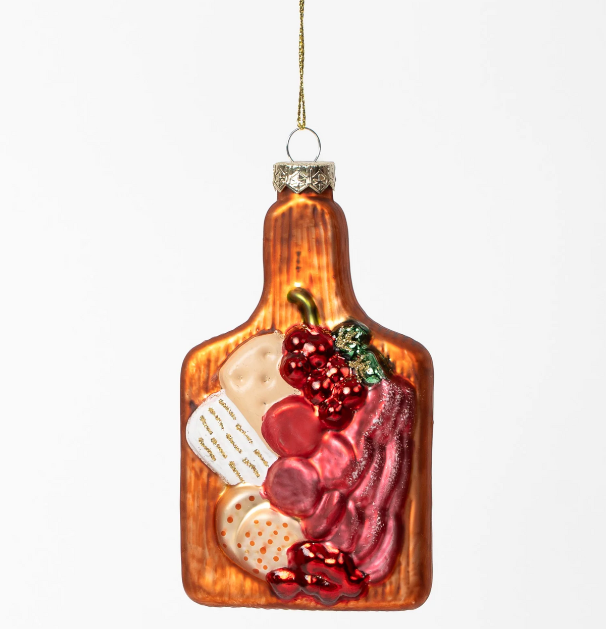 Charcuterie Board Glass Ornament