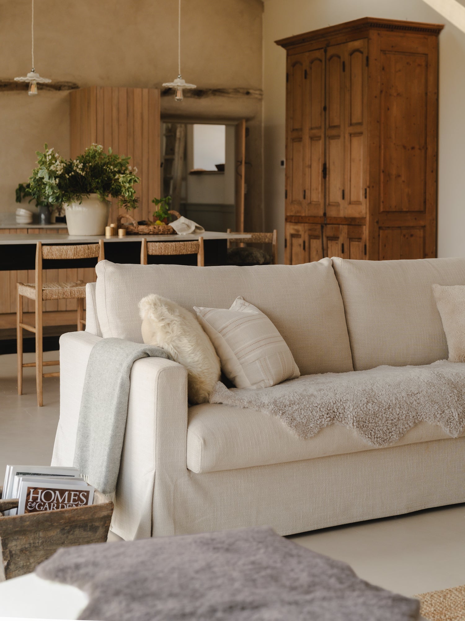 Double Shearling Rug - Oatmeal
