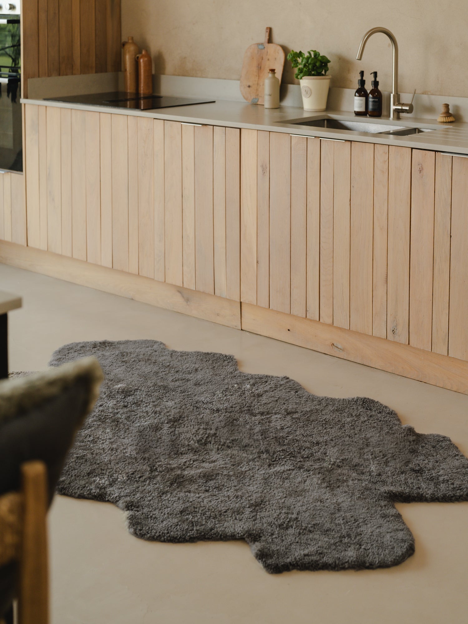 Quatro Shearling Rug | Mist