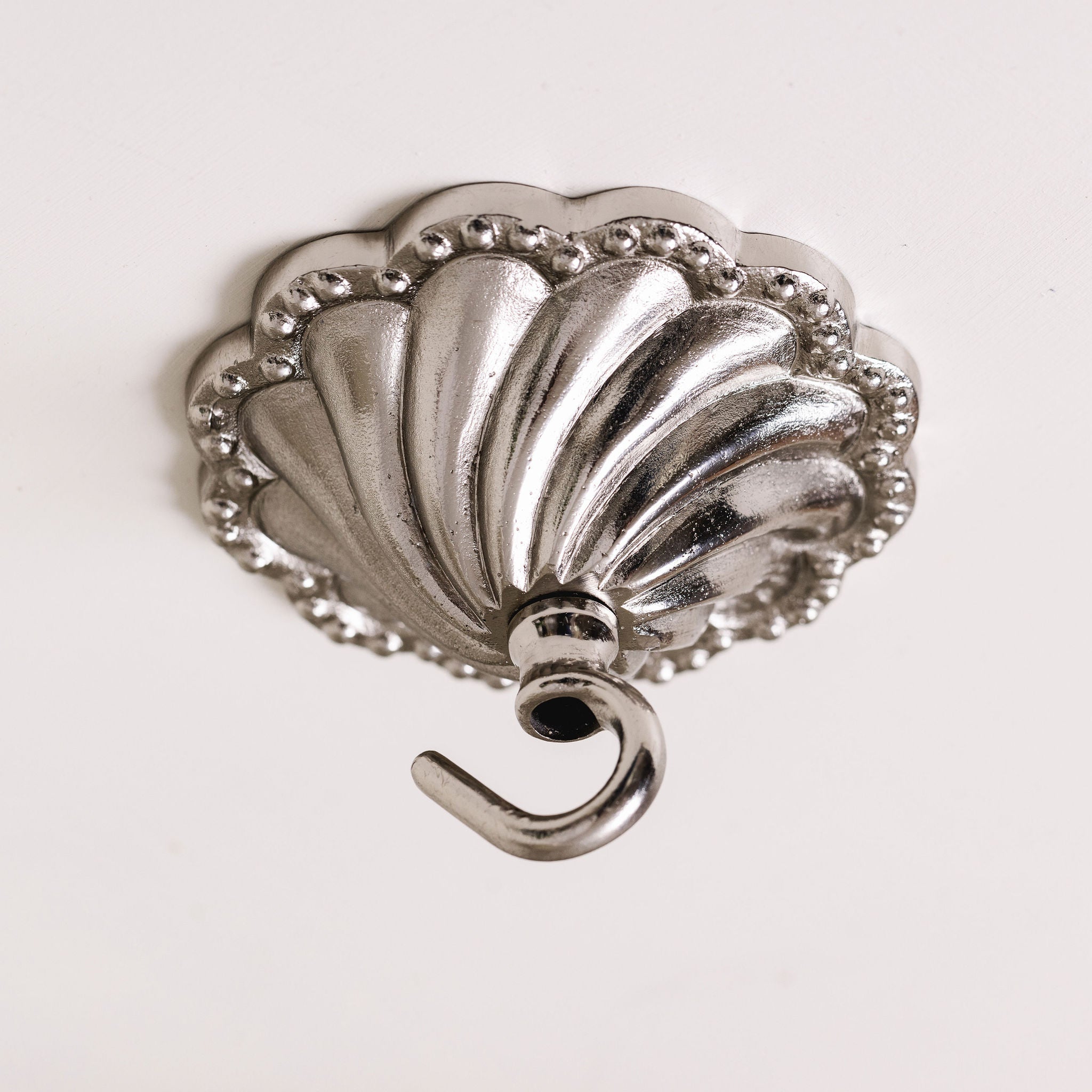 Shell Brass Ceiling Rose (Chrome)