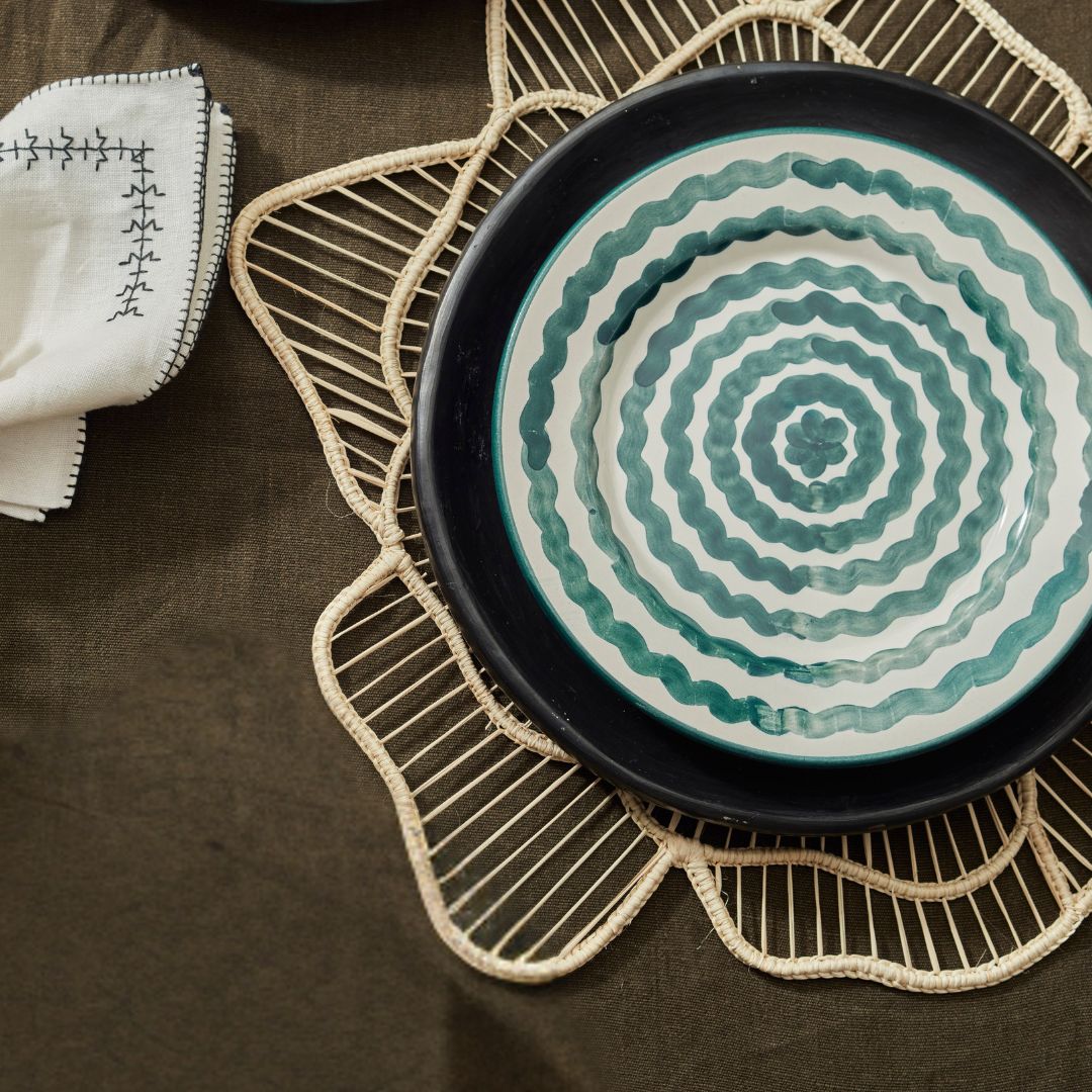 Side Plate - Ondas - Teal