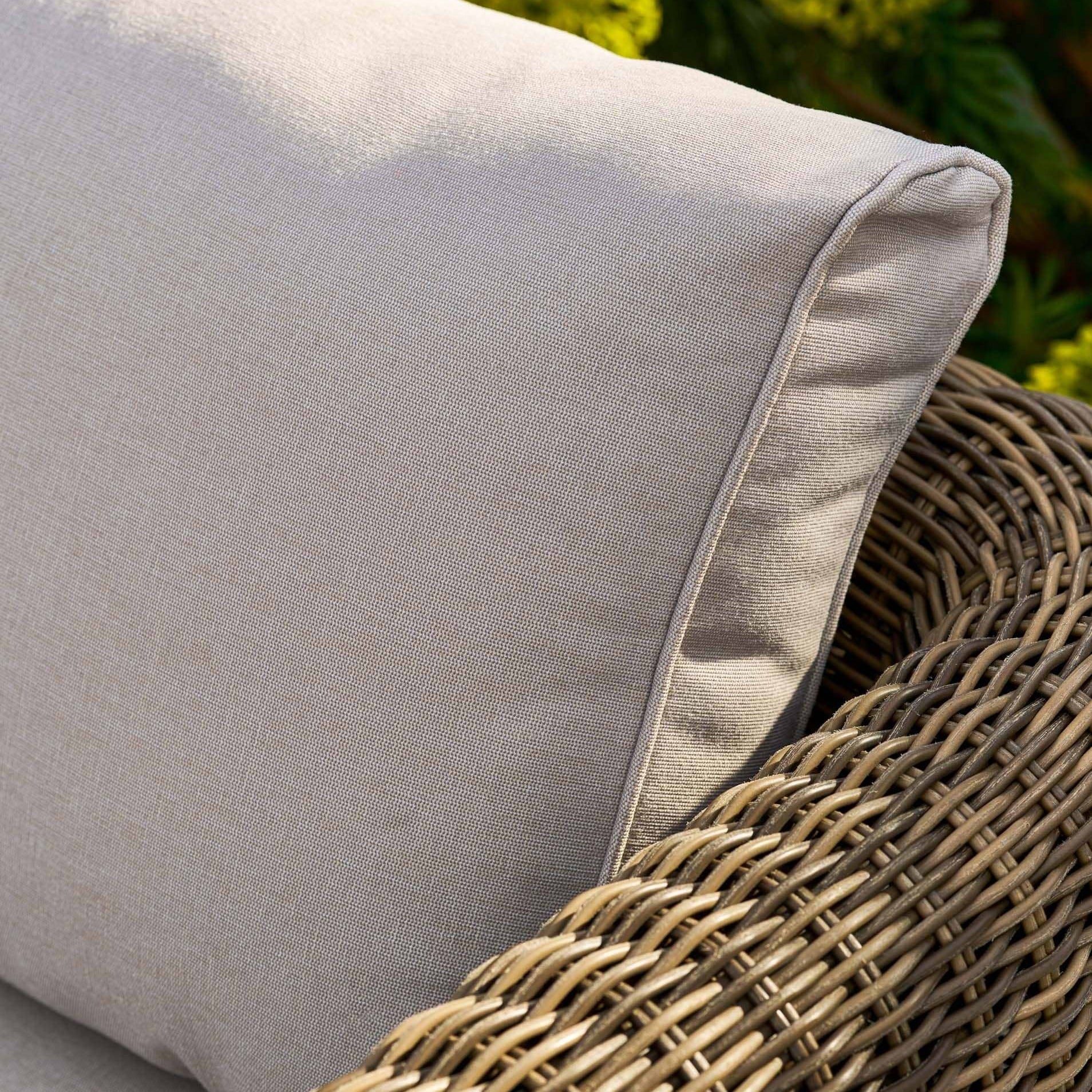 Skala Corner Sofa & Ottoman Set | Dark Rattan