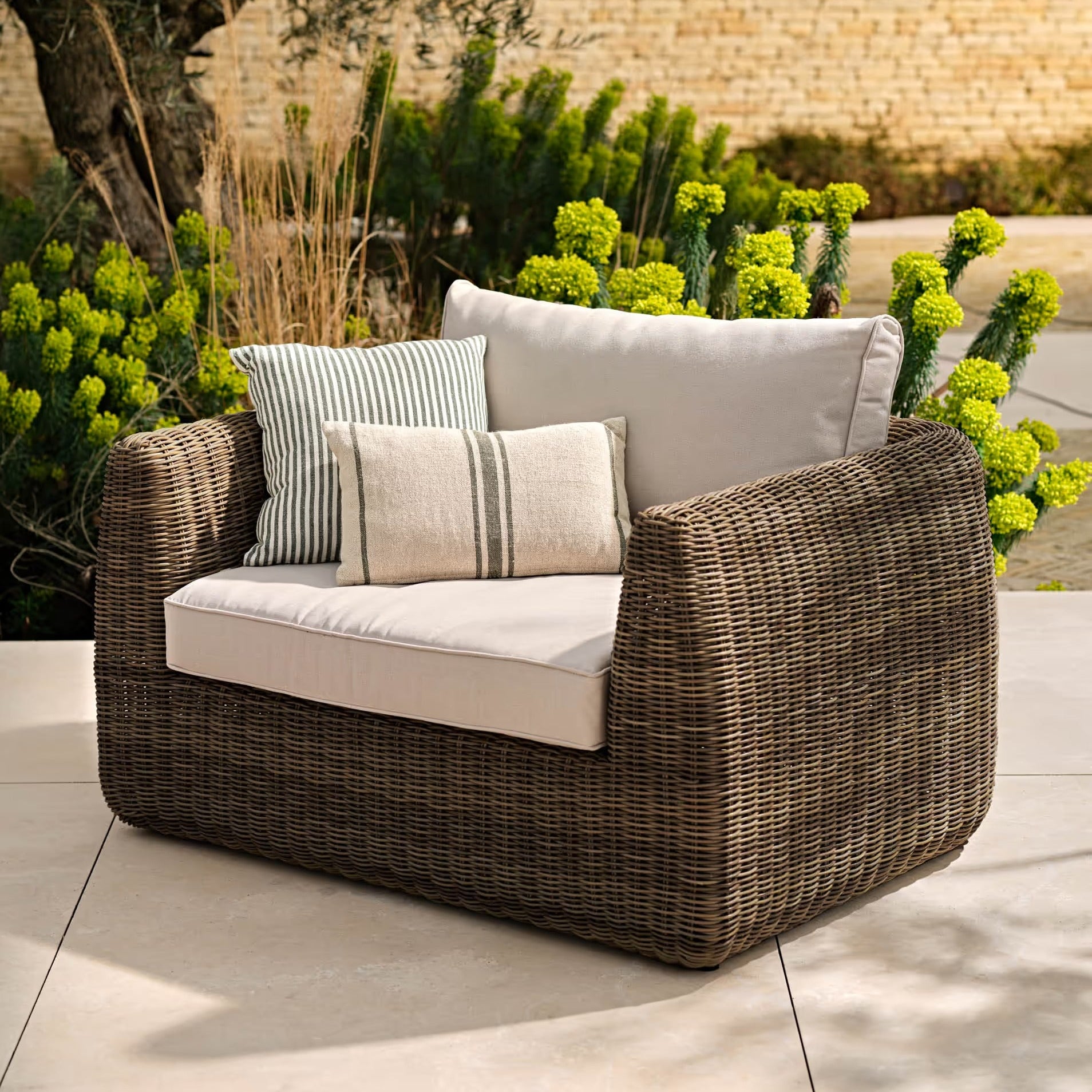 Skala Extra Large Armchair | Dark Rattan