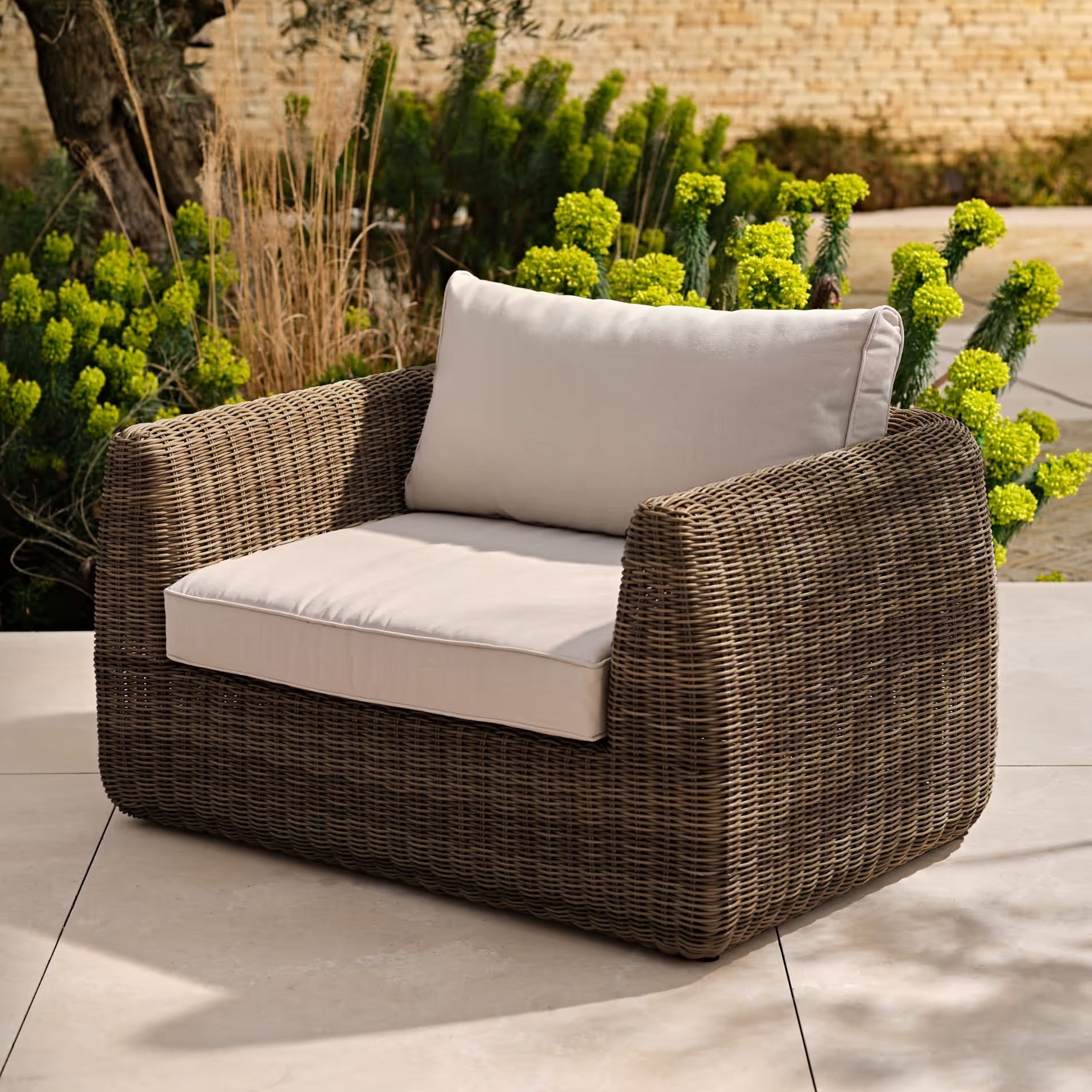 Skala Extra Large Armchair | Dark Rattan
