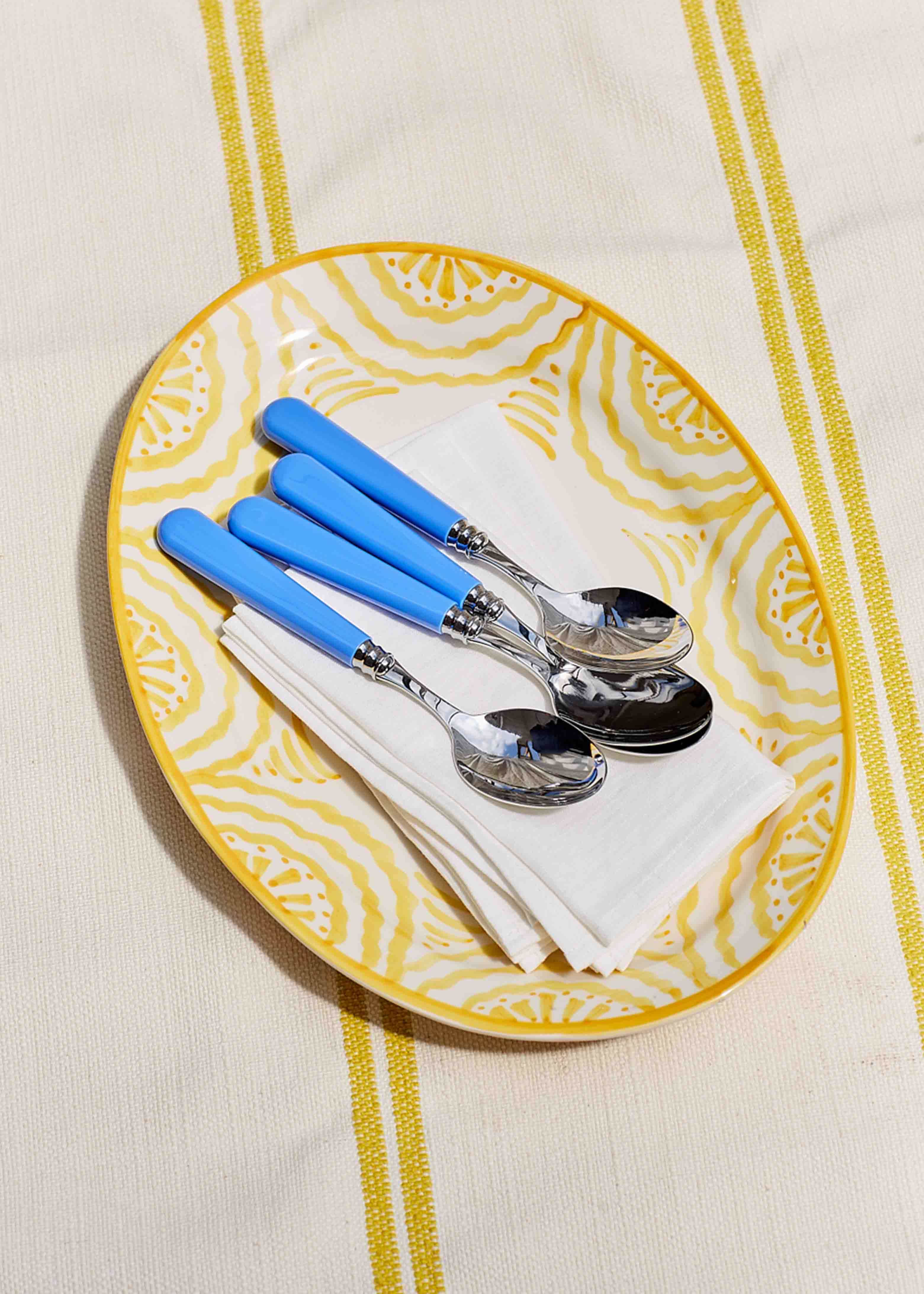 Sky Blue Set of 2 Dessert Spoons
