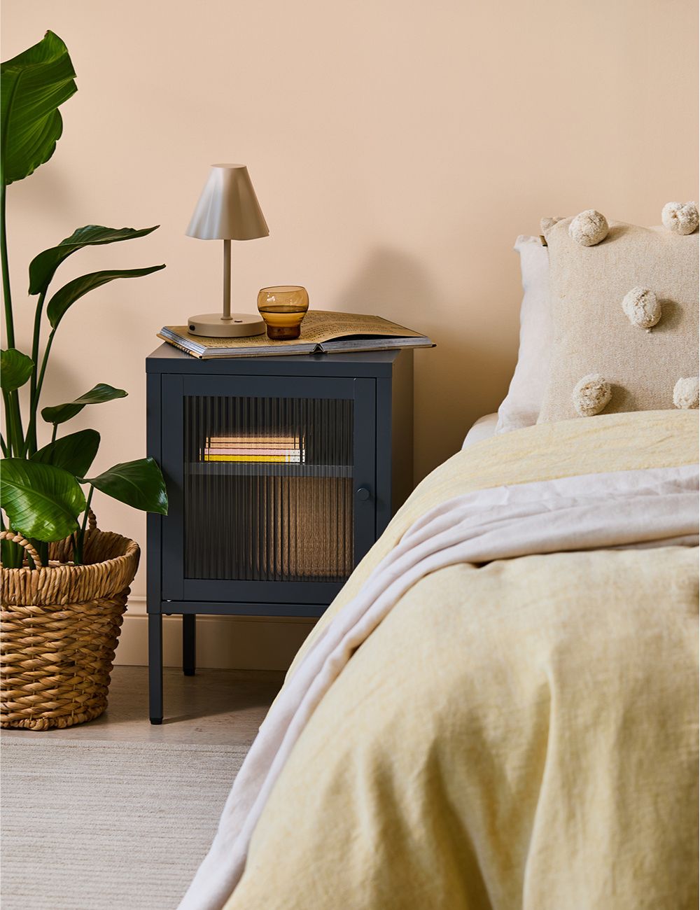 Small Simkin Bedside Cabinet in Ash Left Hand Opening