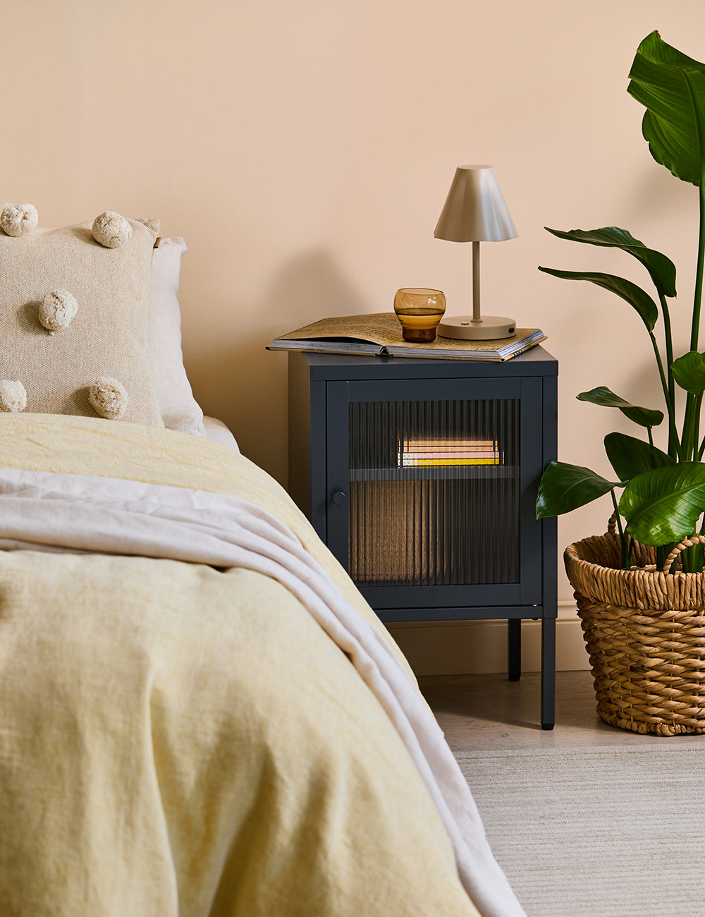 Small Simkin Bedside Cabinet in Ash Right Hand Opening