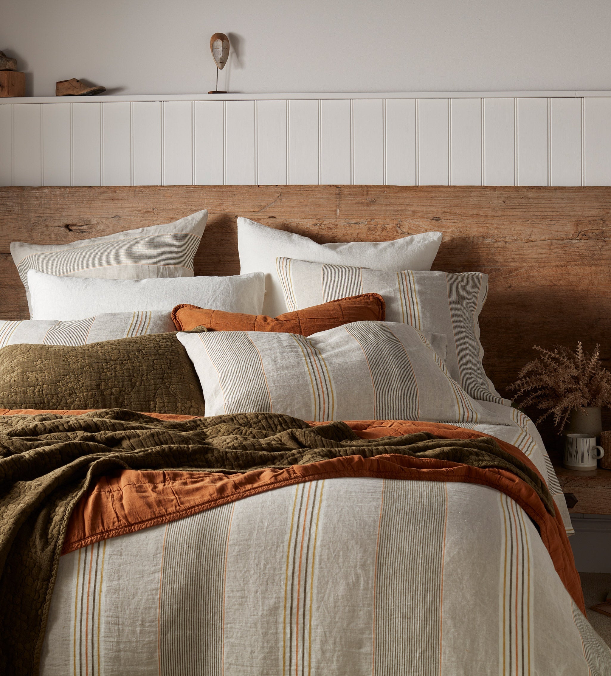 Sophie Stripe 100% Linen Pillowcase